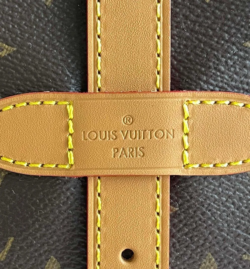Louis Vuitton Saumur MM Crossbody Bag Brown Monogram Canvas Gold Hardware - Image 7