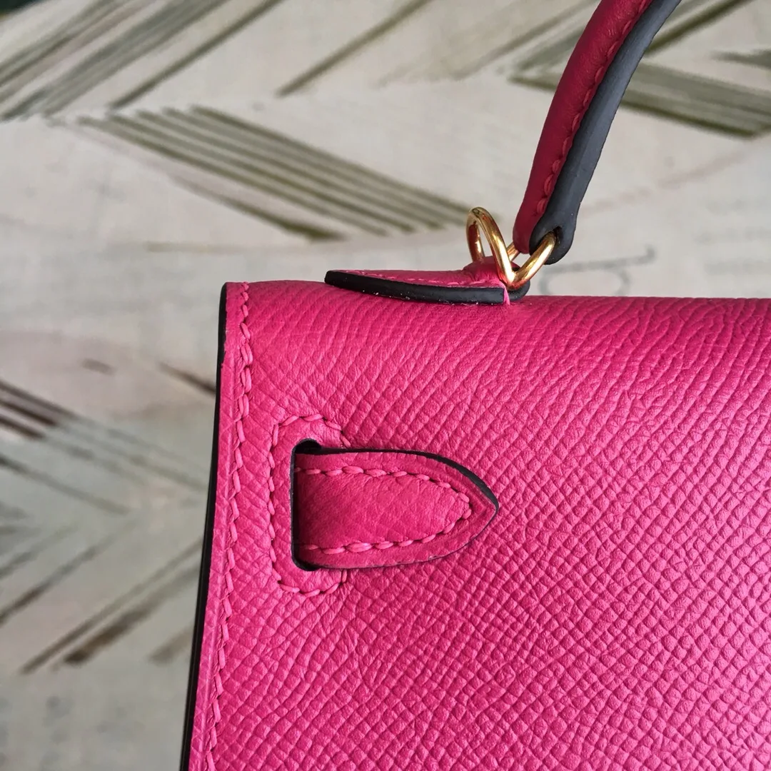 Hermes Mini Kelly Pink Gold Toned Hardware / - Image 4
