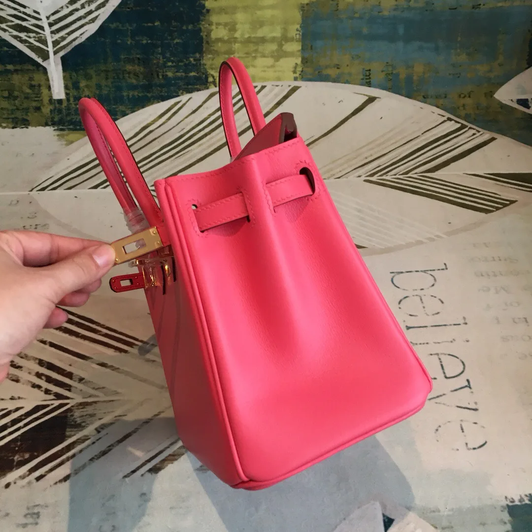 Alternative view of Hermes Birkin Top Handle Bag / Dark Pink Gold Hardware