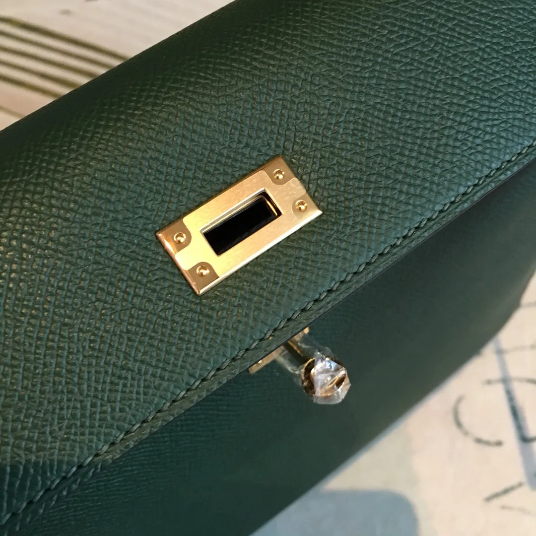 Hermes Kelly Red Gold Toned Hardware / - Image 6