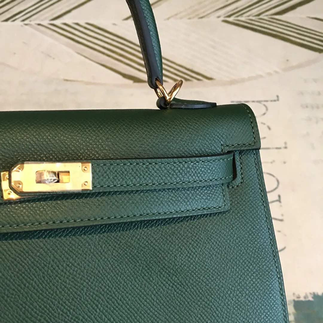 Hermes Kelly Red Gold Toned Hardware / - Image 5