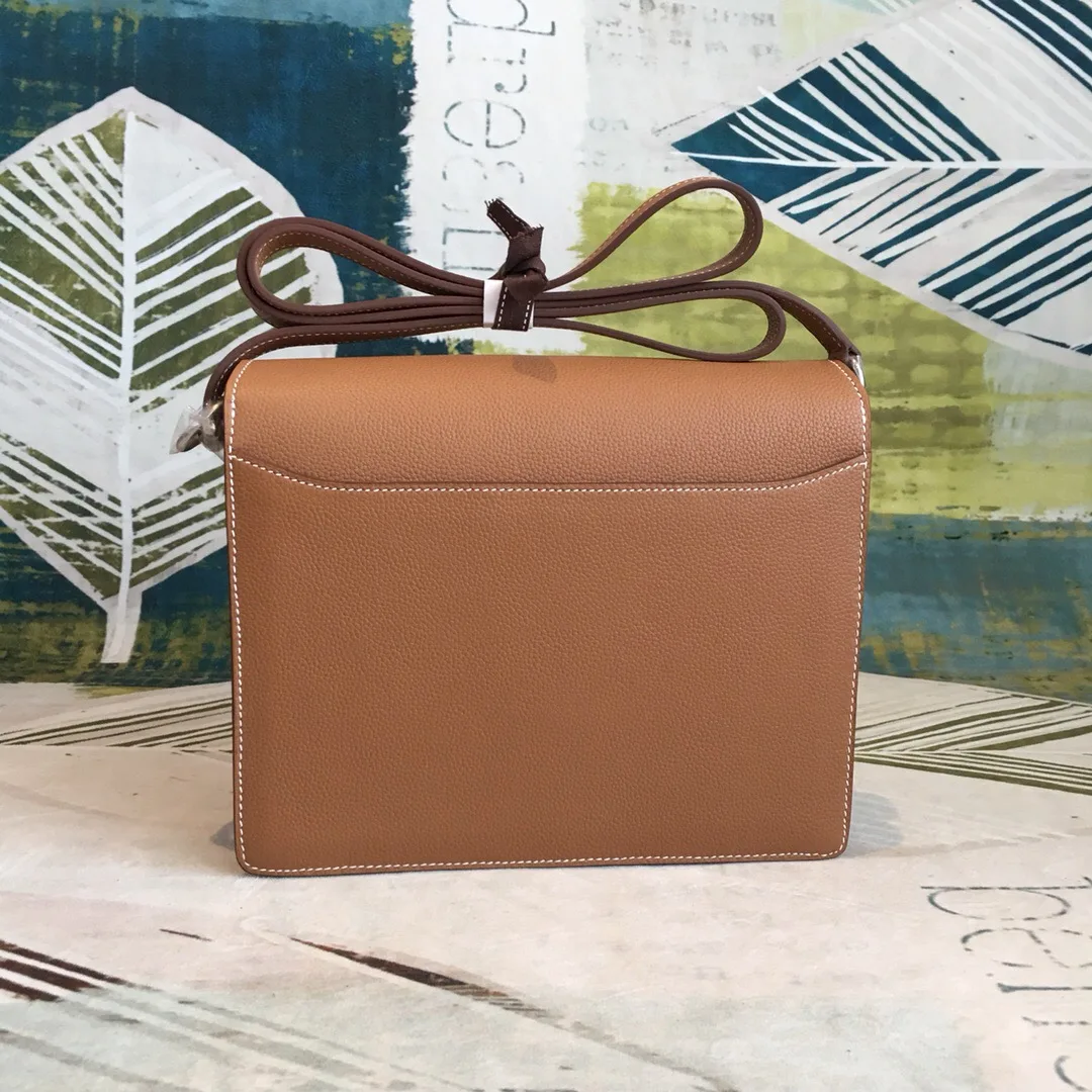 Hermes Mini Evercolor Sac Roulis 19 Brown Palladium Hardware / - Image 9