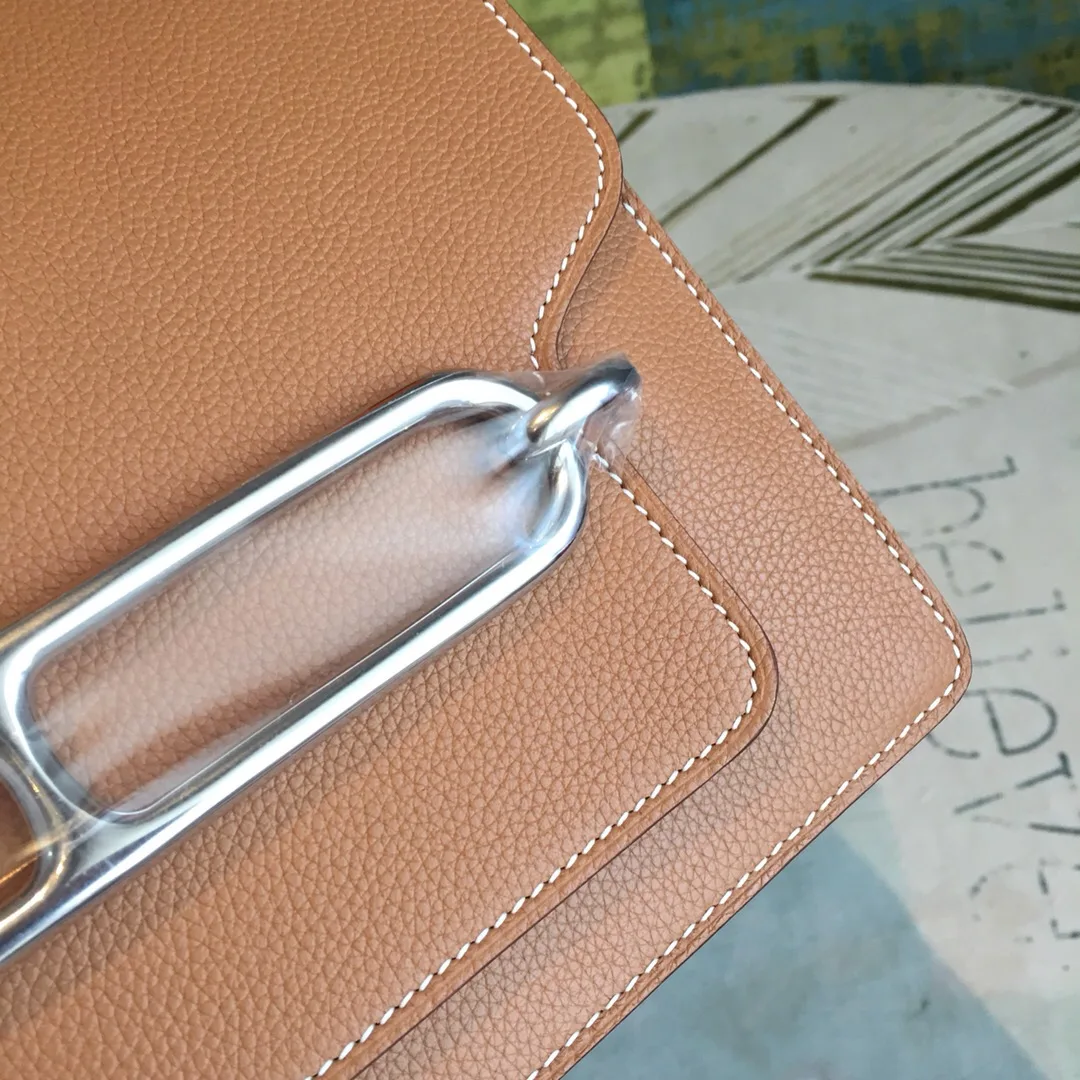 Hermes Mini Evercolor Sac Roulis 19 Brown Palladium Hardware / - Image 3
