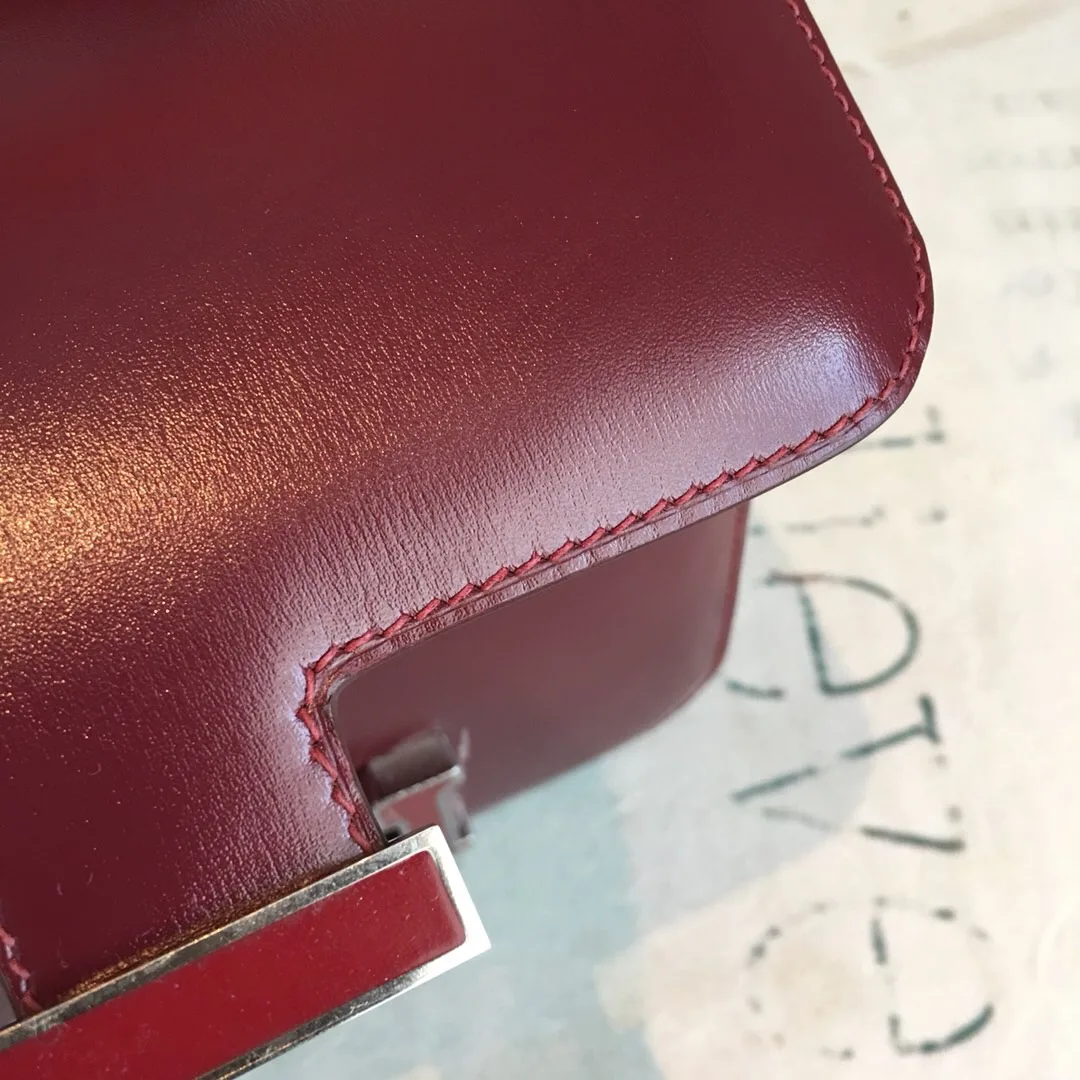Hermes Constance 18 Burgundy Silver Toned Hardware / - Image 5