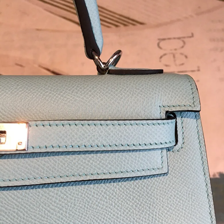 Hermes Kelly Light Yellow Silver Toned Hardware / - Image 5