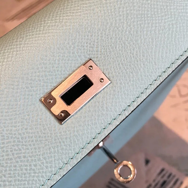 Hermes Kelly Light Yellow Silver Toned Hardware / - Image 4