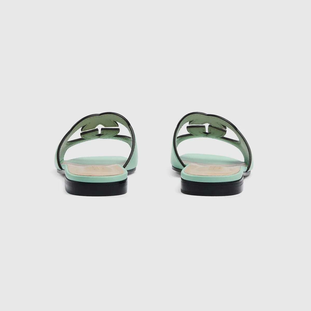 Alternative view of Gucci Interlocking G Cut-Out Sandal Green