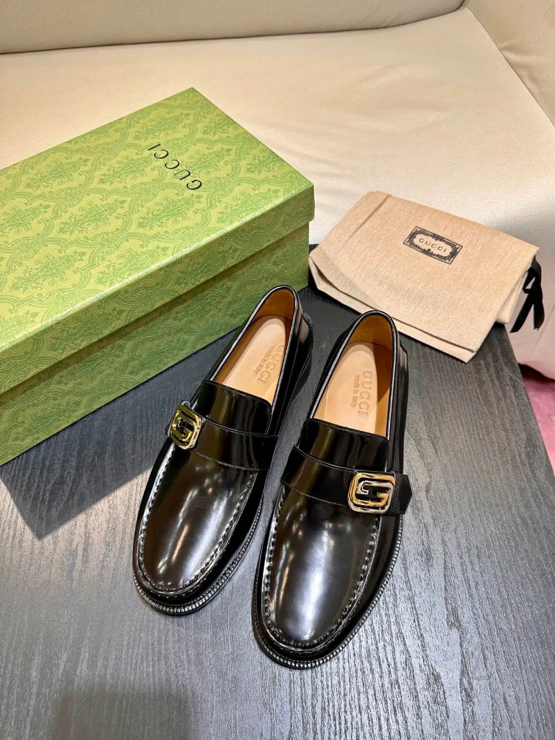 Gucci Interlocking G Loafer Black - Image 3