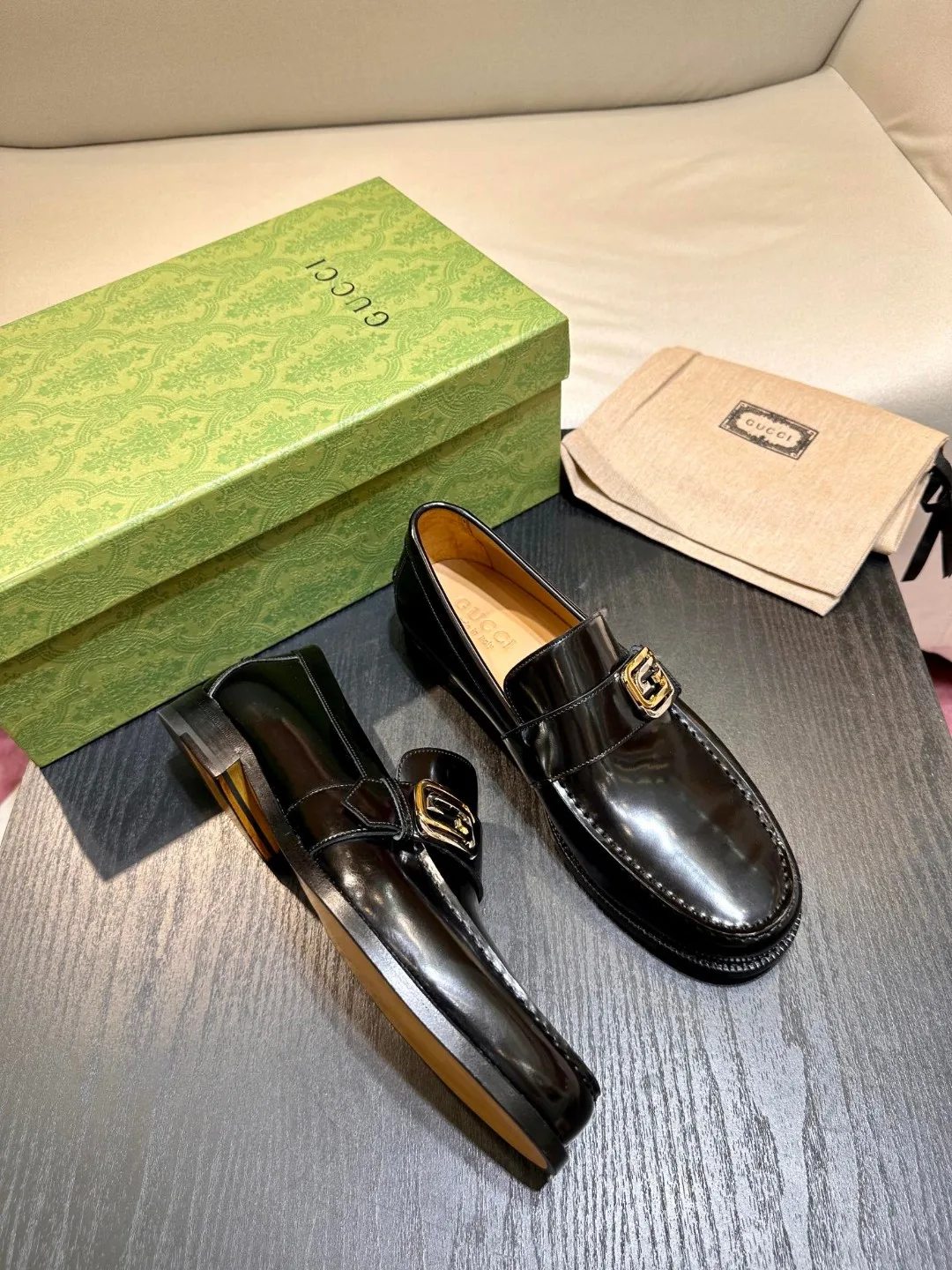 Gucci Interlocking G Loafer Black - Image 10