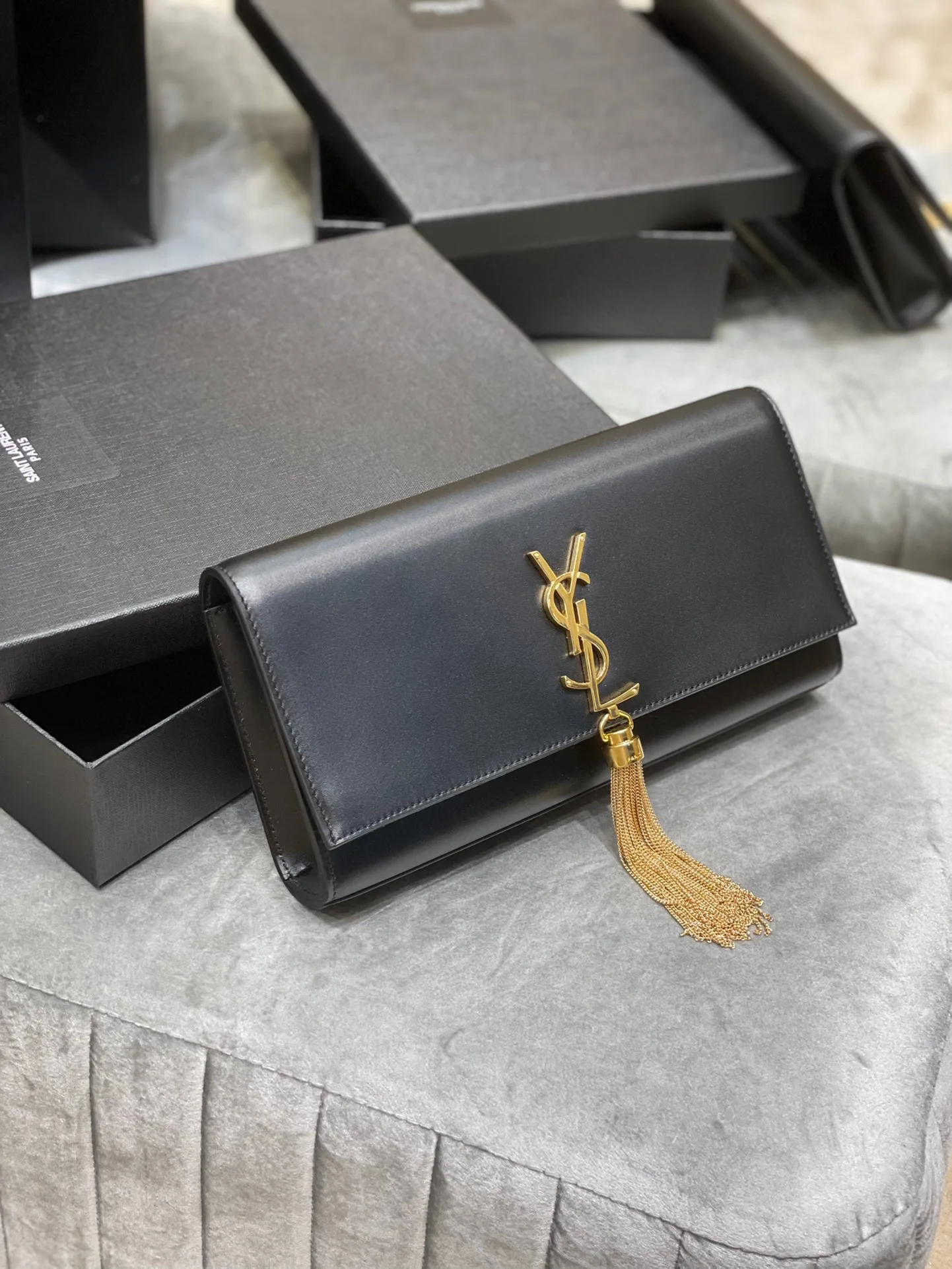 Saint Laurent Kate 99 Chain Bag Black / - Image 11