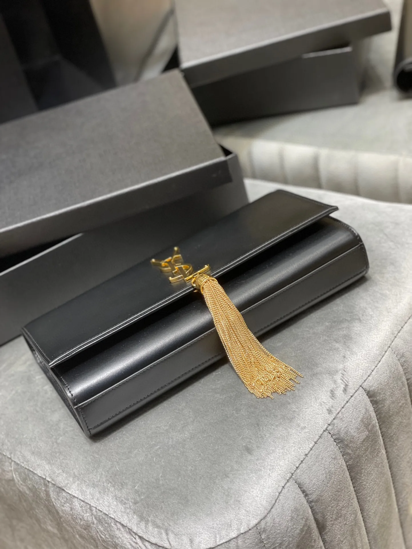 Saint Laurent Kate 99 Chain Bag Black / - Image 9
