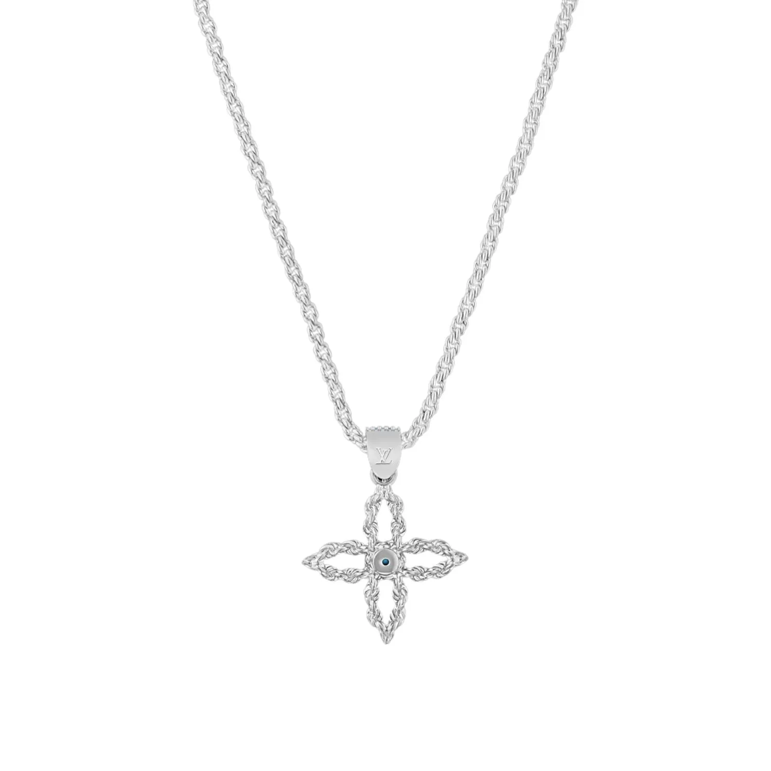 Louis Vuitton LV Flower Rope Pendant Necklace / - Image 3