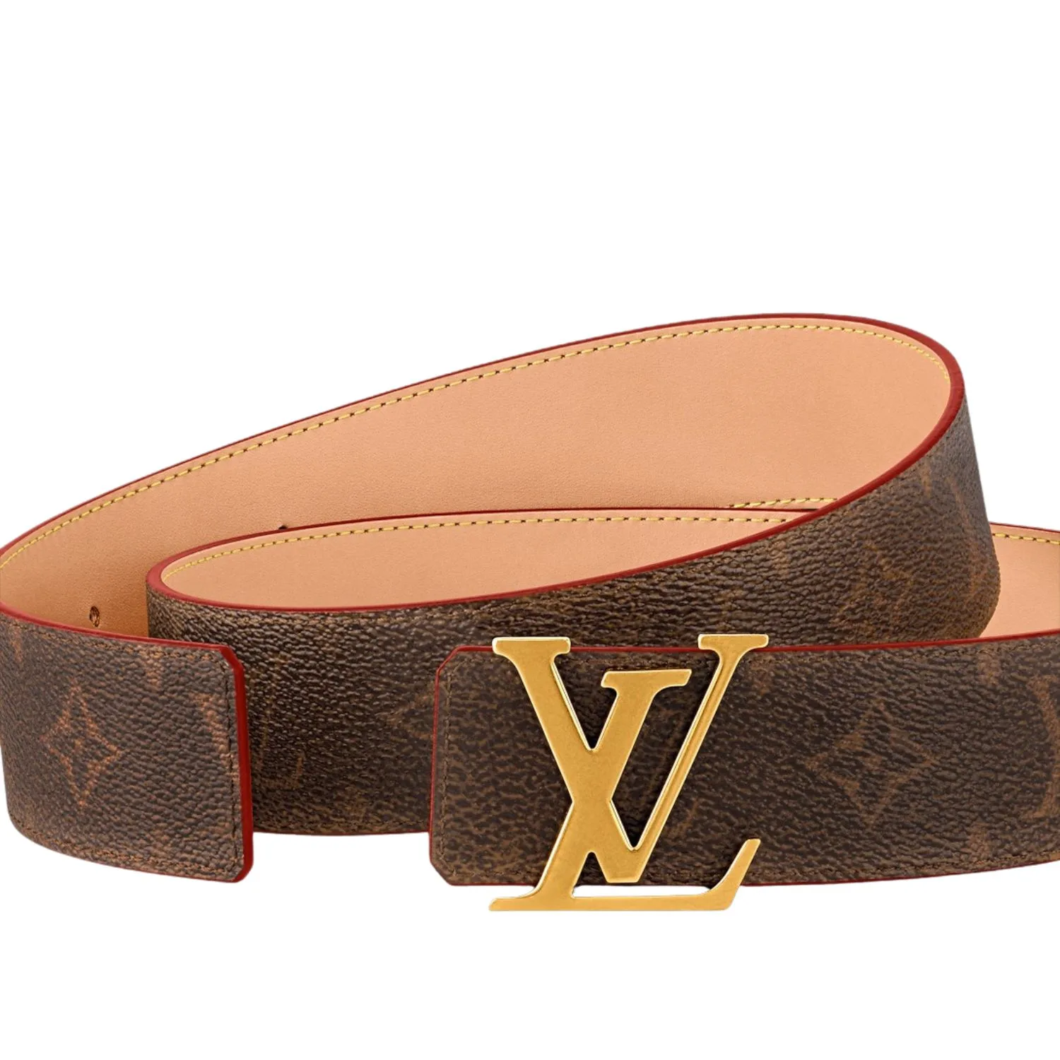 Alternative view of Louis Vuitton LV Initiales Reversible Belt Brown