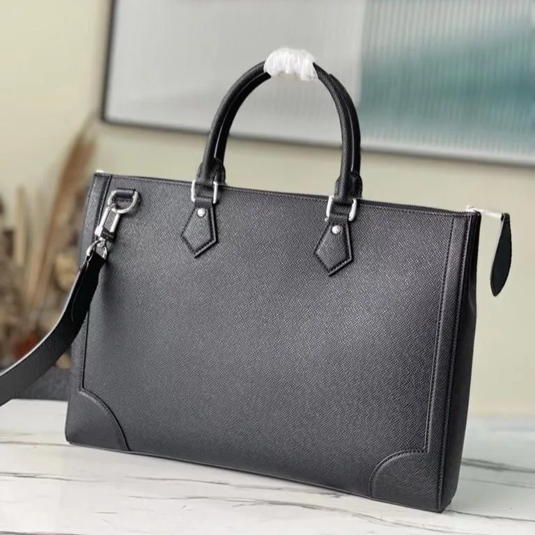 Alternative view of Louis Vuitton Slim Briefcase Taiga Black /