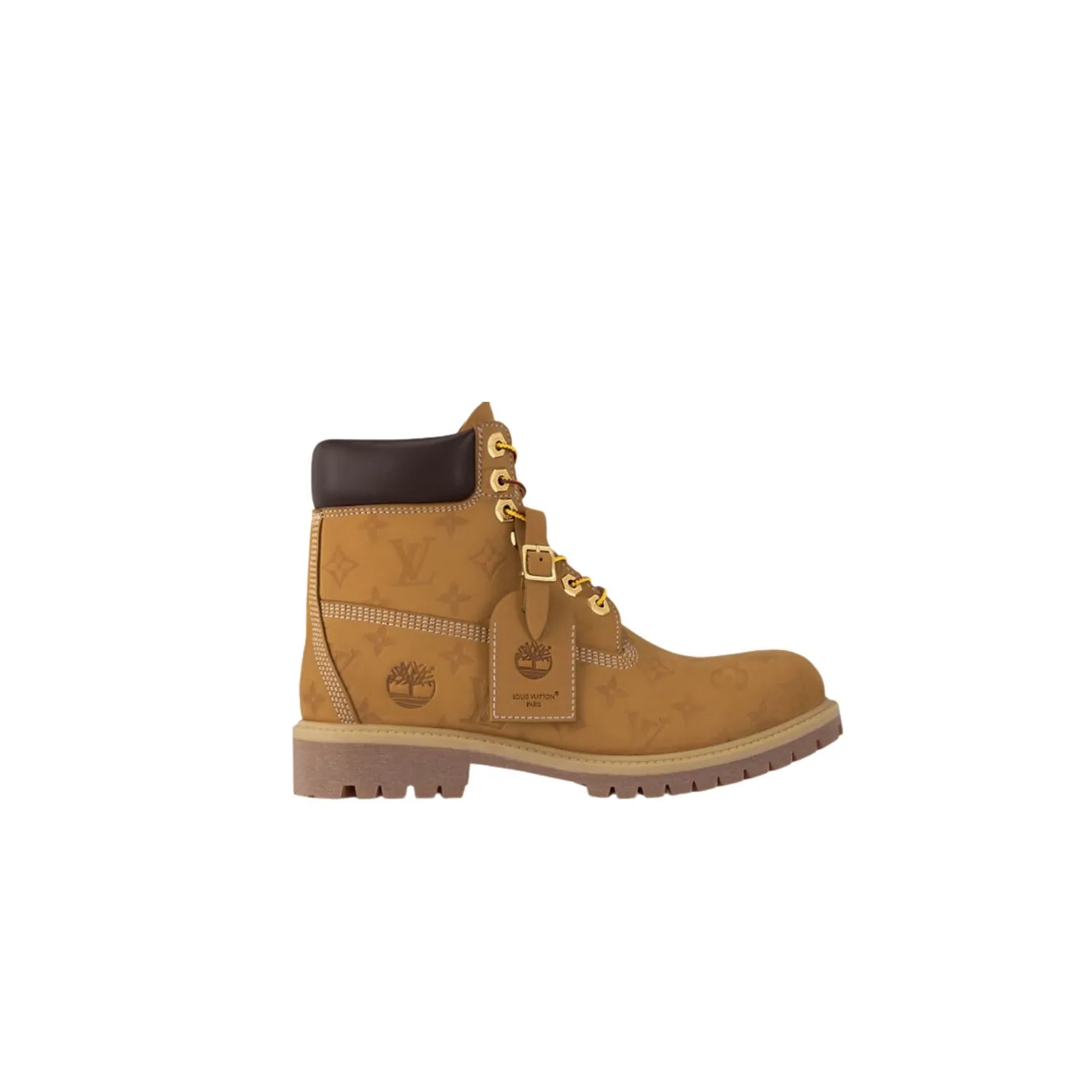 Louis Vuitton x Timberland 6-In Ankle Boots Beige 1AD72T - Image 3