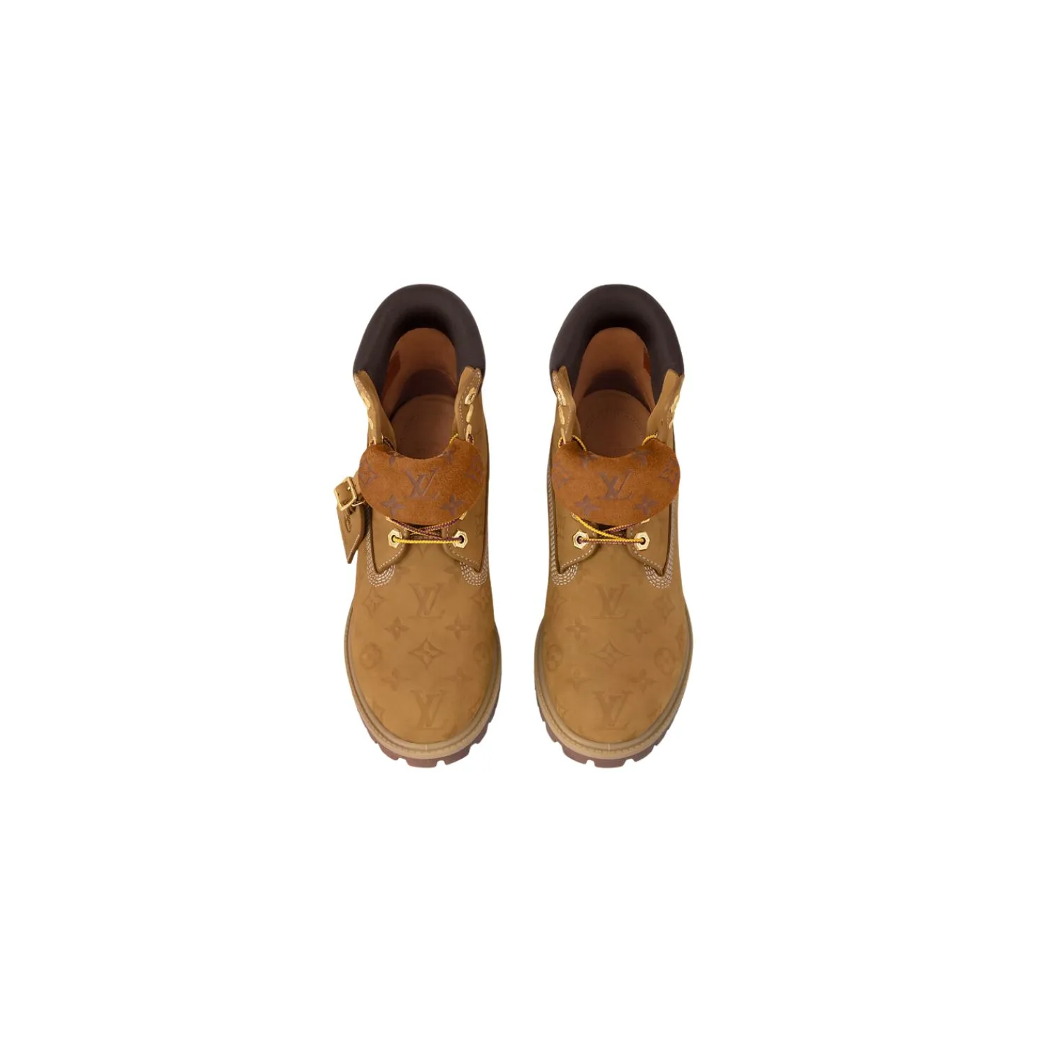 Alternative view of Louis Vuitton x Timberland 6-In Ankle Boots Beige 1AD72T