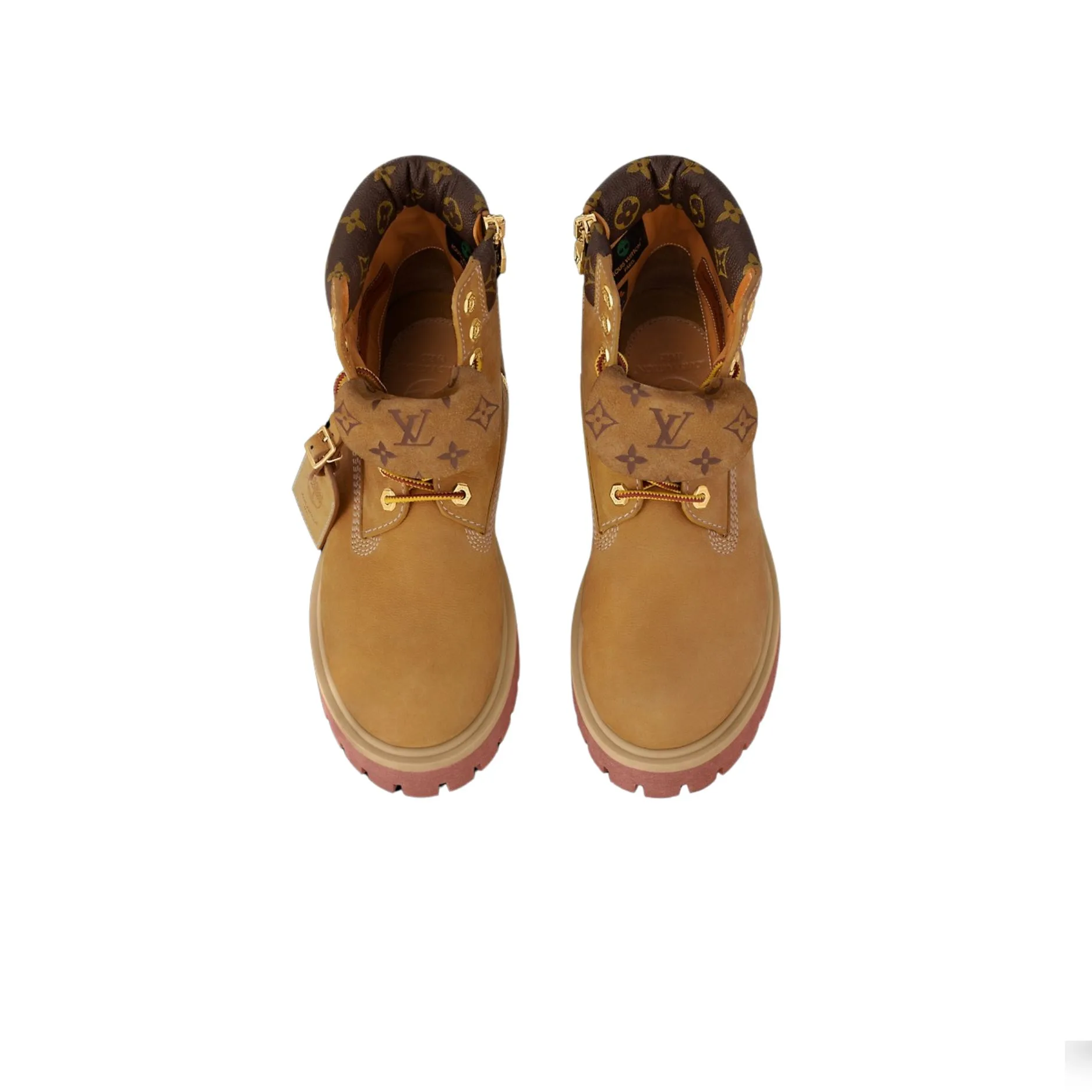 Louis Vuitton LV x Timberland Ankle Boots Beige 1AD74Z - Image 3