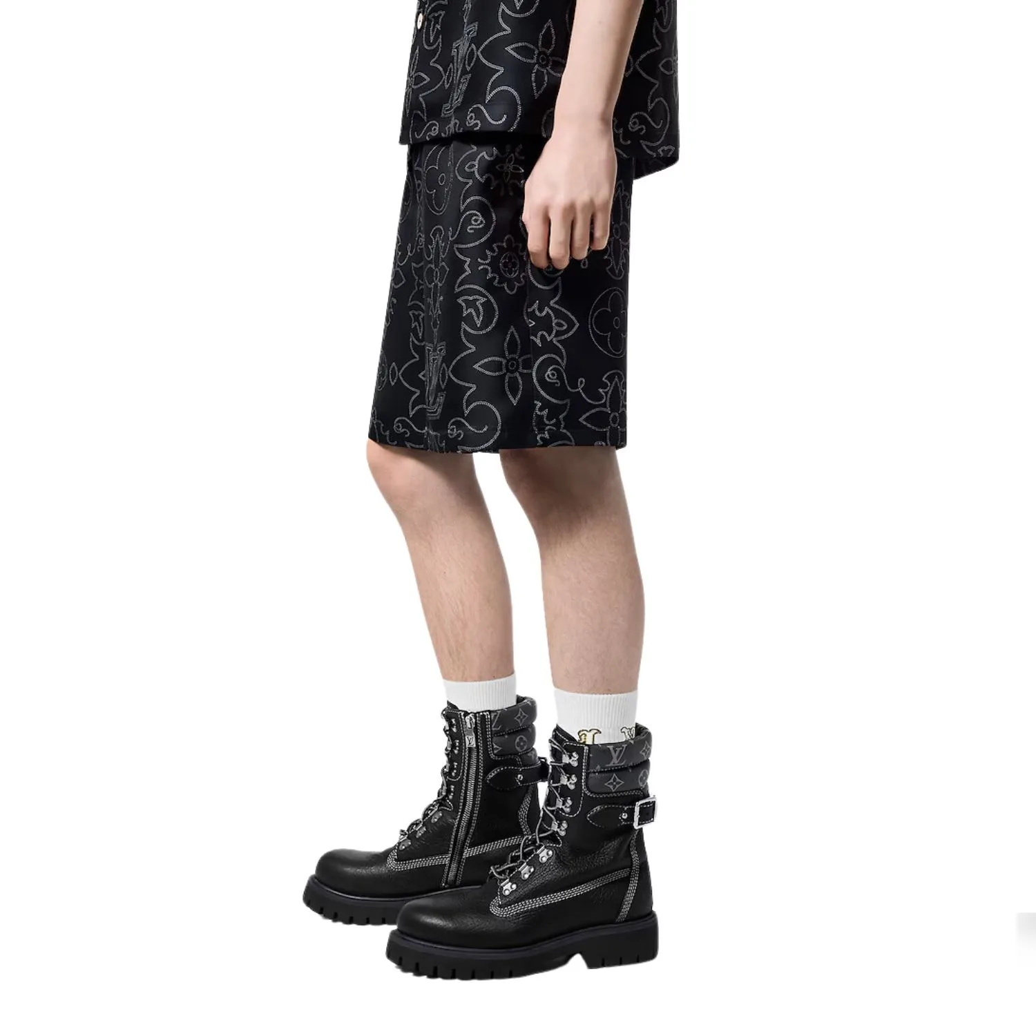 Louis Vuitton LV x Timberland Ranger Boots Black 1AD79L - Image 4