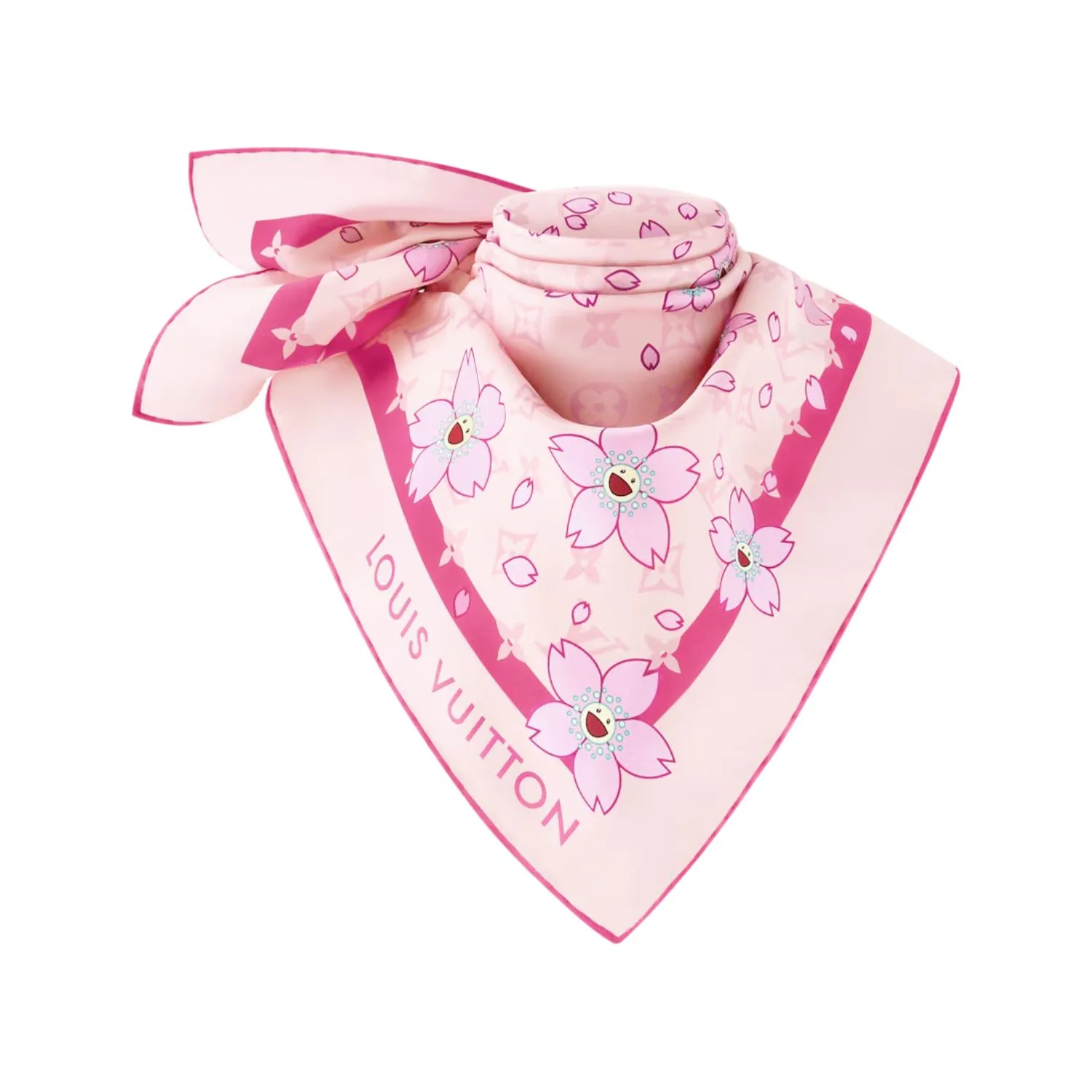 Alternative view of Louis Vuitton LV x TM Monogram Cherry Blossom Square Pink /