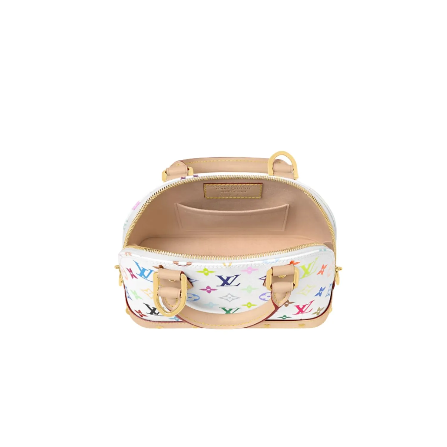 Louis Vuitton LV x TM Alma BB Top Handle Bag / Multicolored Bag Gold Hardware - Image 5