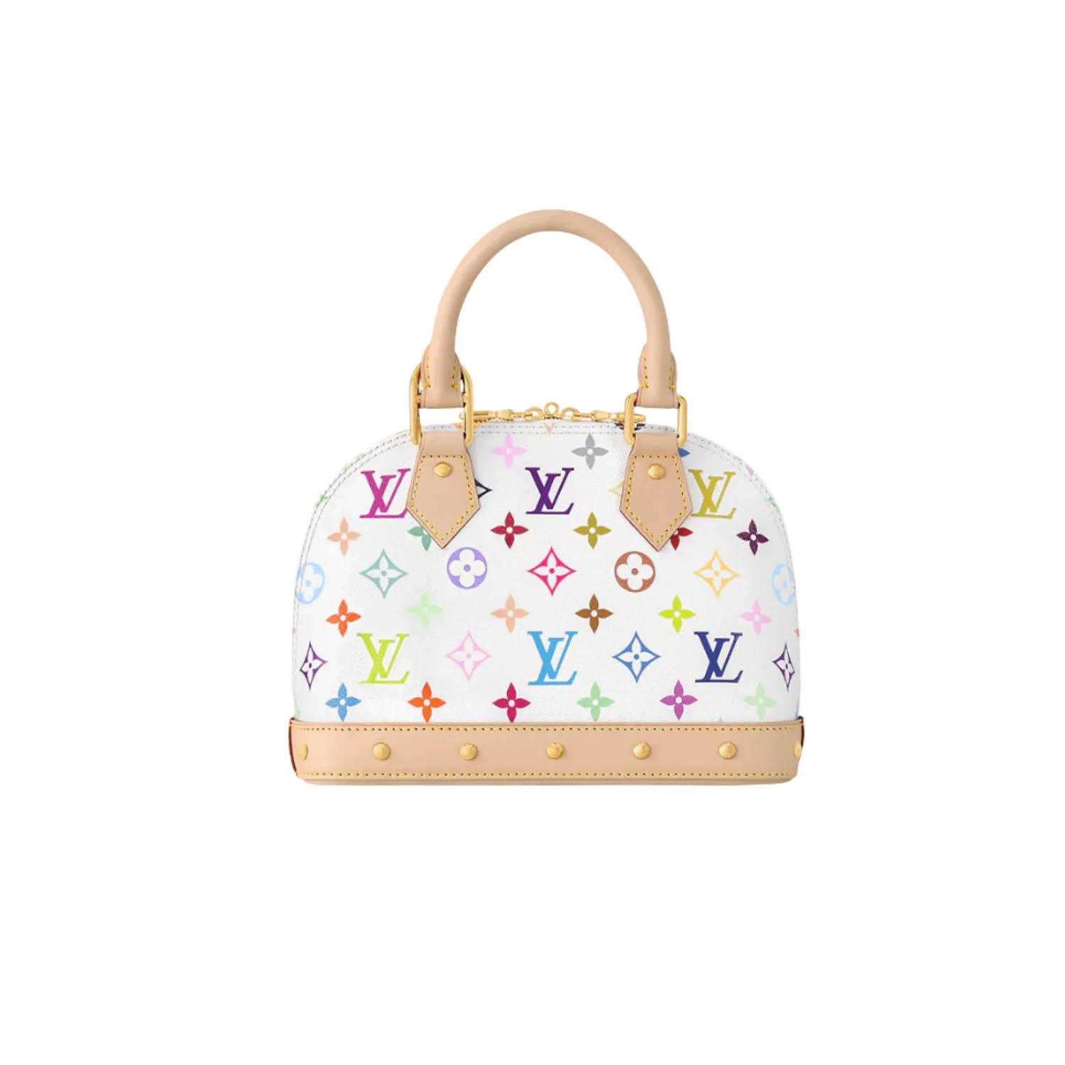 Louis Vuitton LV x TM Alma BB Top Handle Bag / Multicolored Bag Gold Hardware - Image 4