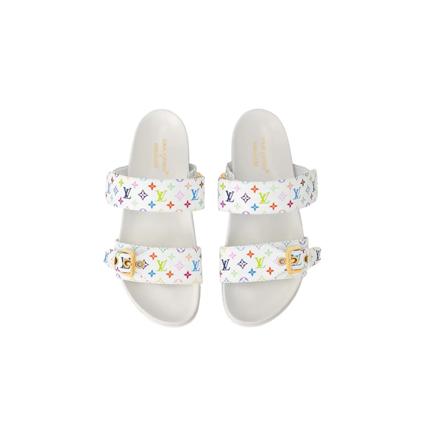 Louis Vuitton LV x TM Bom Dia Flat Comfort Mule Multicolored Blanc - 1AGXU3