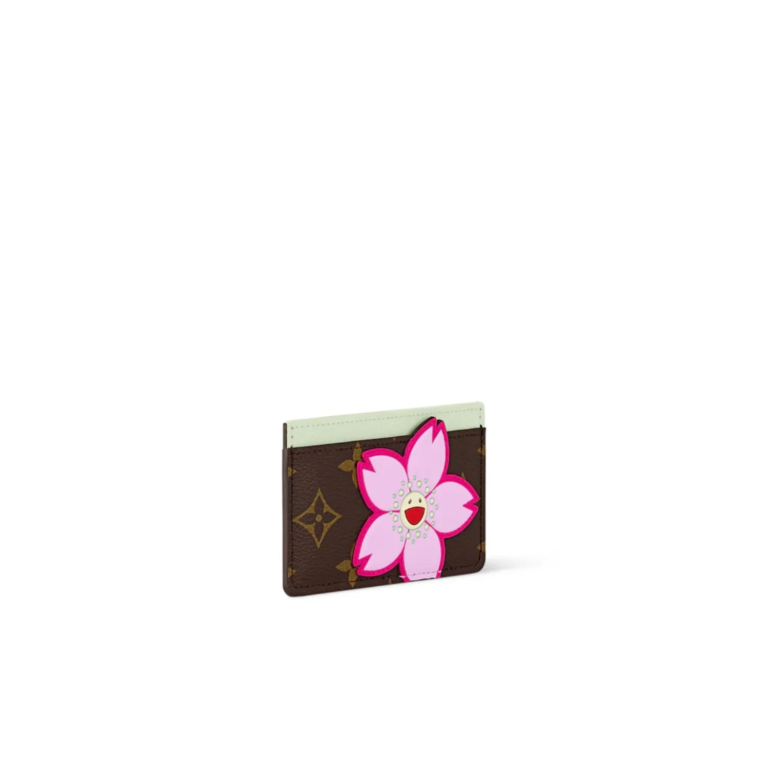 Alternative view of Louis Vuitton LV x TM Card Holder Sakura Brown /