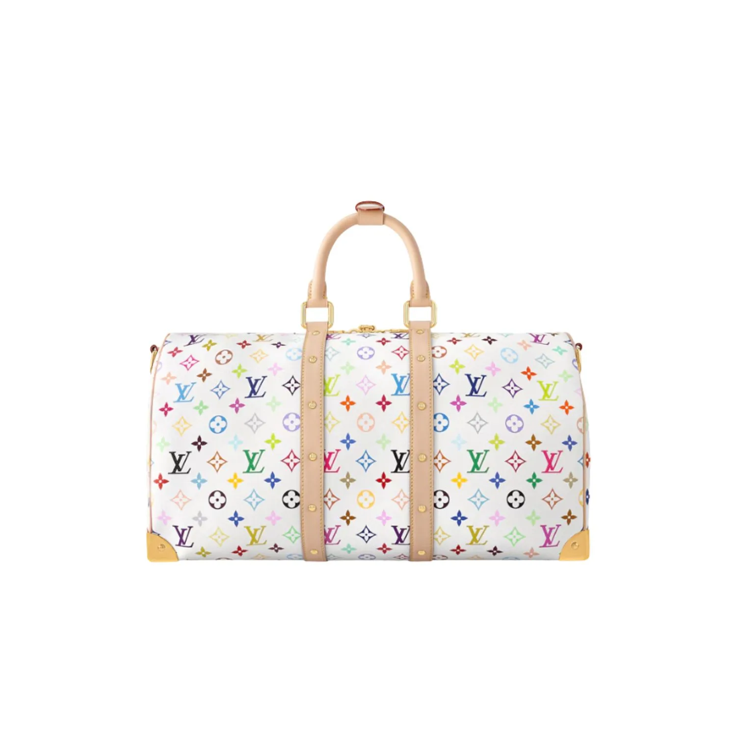 Louis Vuitton LV x TM Keepall Bandouliere 45 Travel Bag / Multicoloured Gold Hardware - Image 4