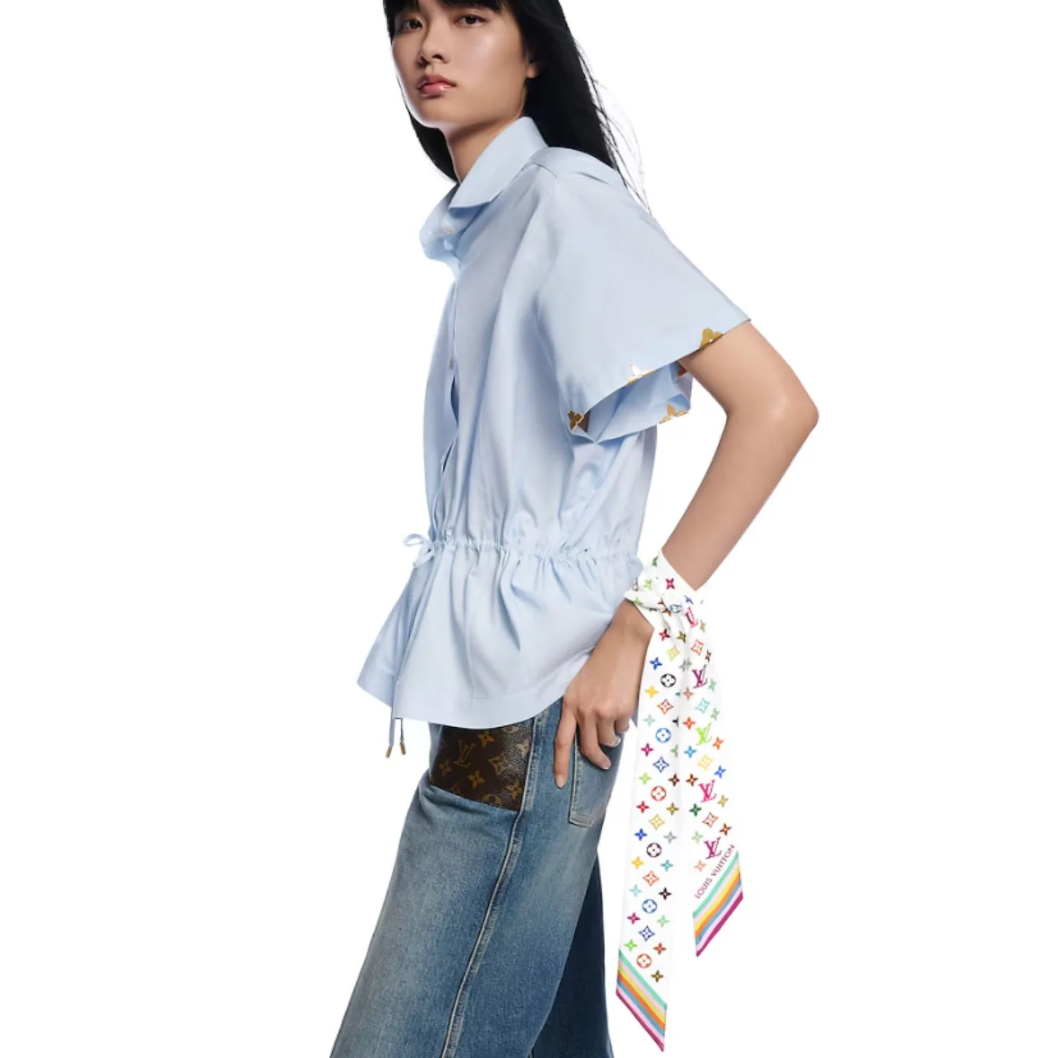 Louis Vuitton LV x TM Monogram Multicolor BB Bandeau Blanc - Image 3