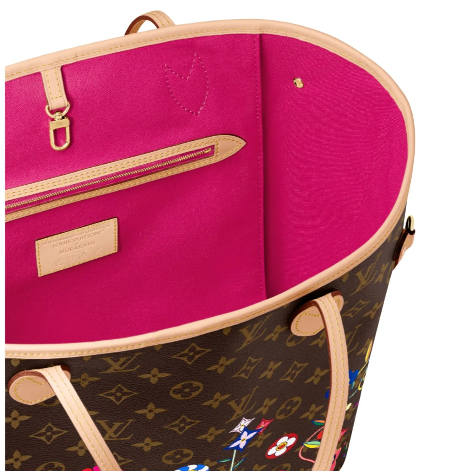 Louis Vuitton LV x TM Neverfull MM Tote Bag / Brown Monogram Gold Hardware - Image 5