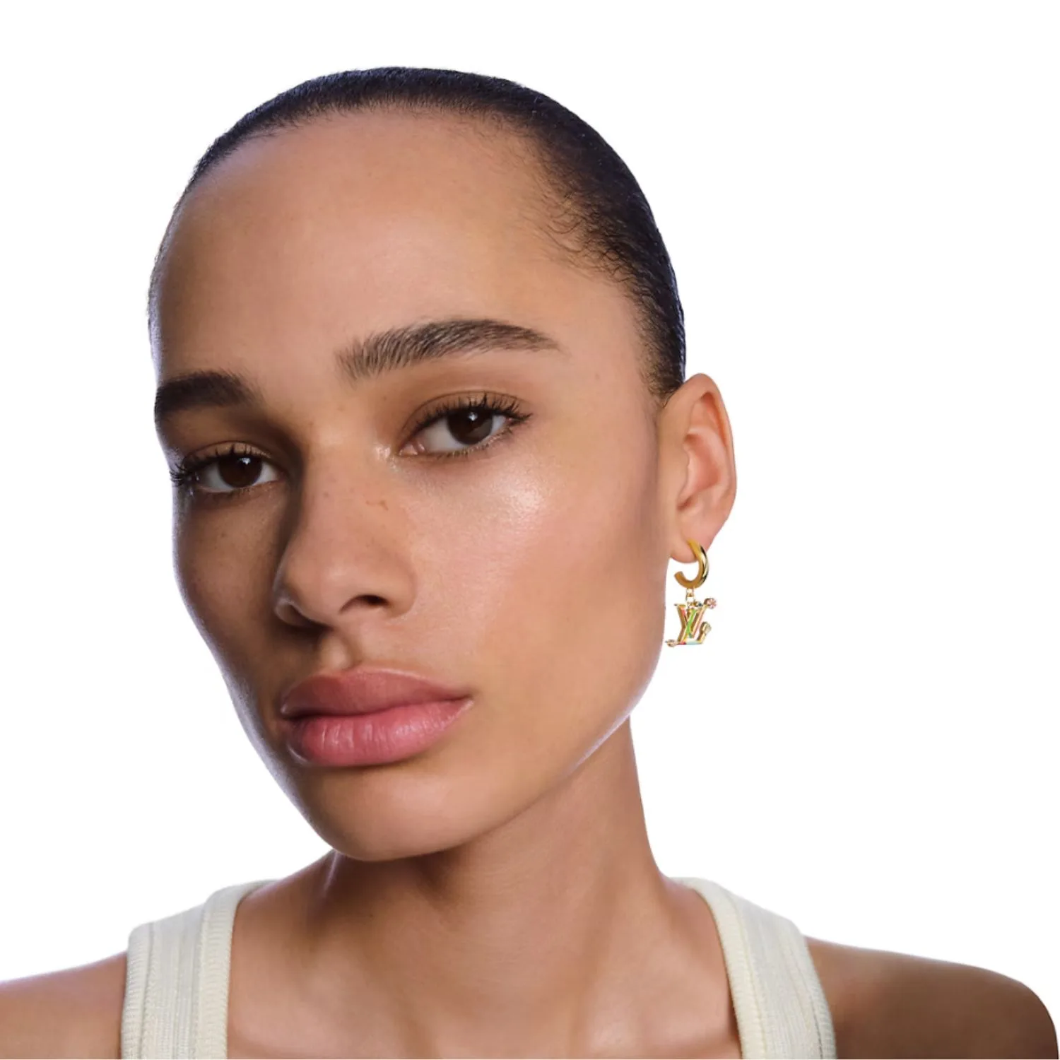 Alternative view of Louis Vuitton LV x TM Superflat Earrings Multicoloured