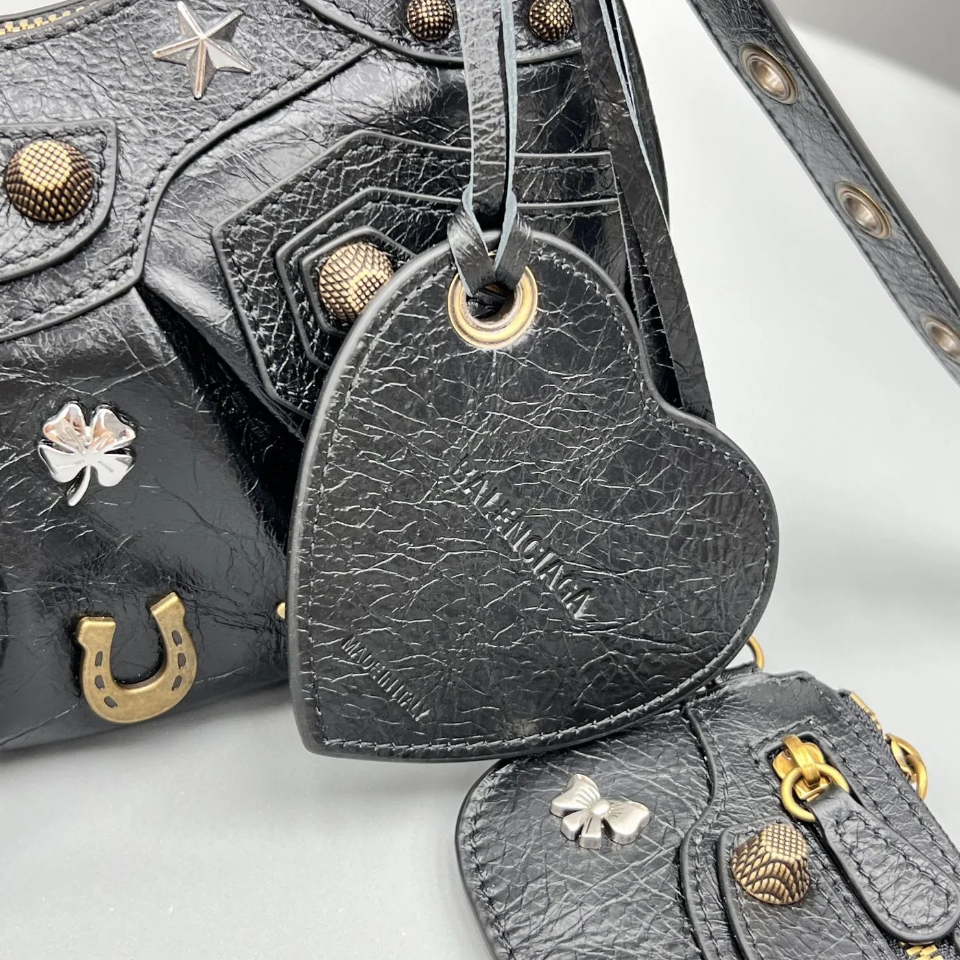 Balenciaga Le Cagole Shoulder Bag Black 10in25 - Image 5
