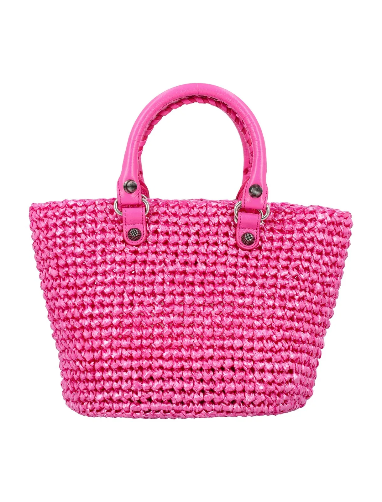 Alternative view of Balenciaga Le Cagole Small Panier Tote Bag Pink 11 Inches/