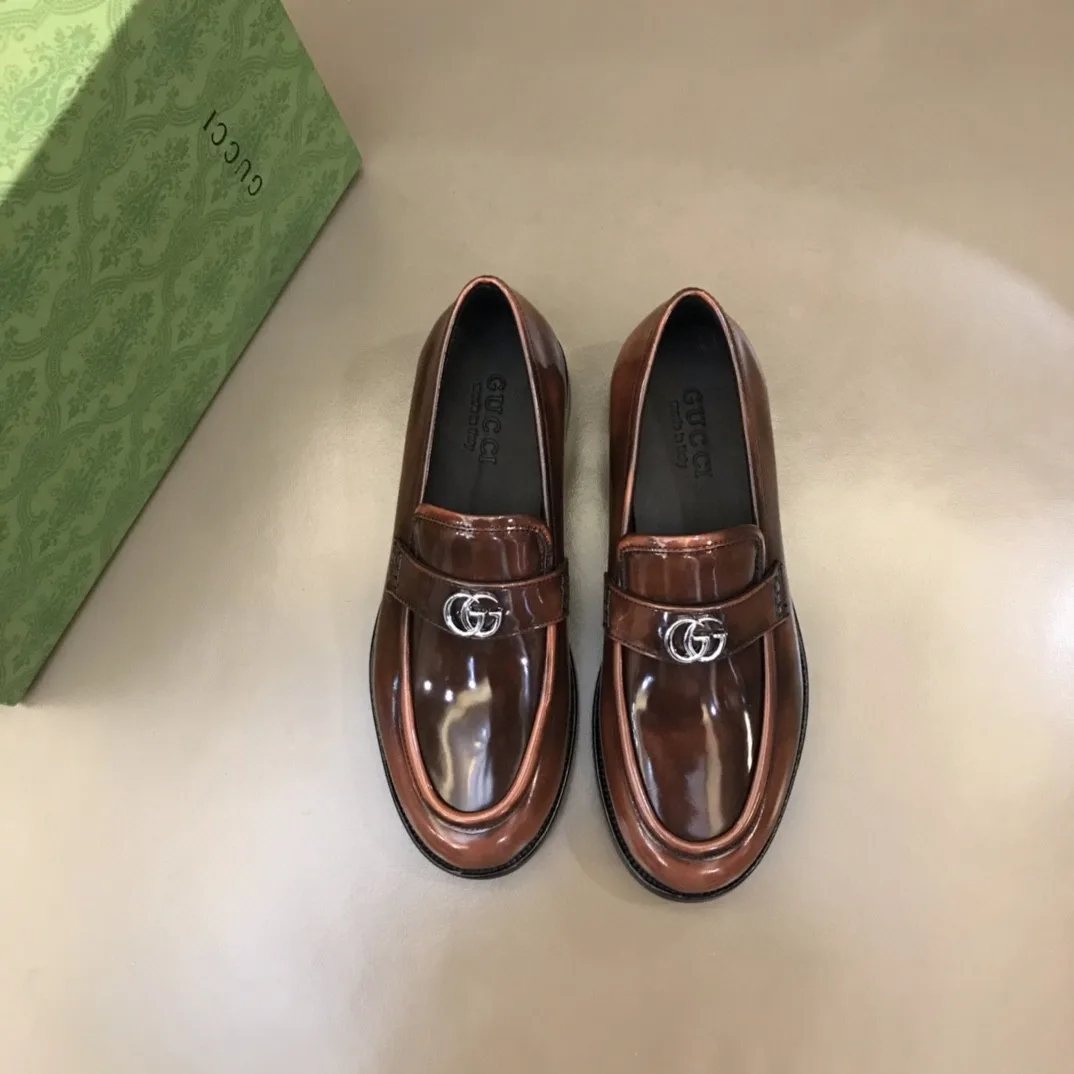 Alternative view of Gucci Loafer With Interlocking G Dark Brown