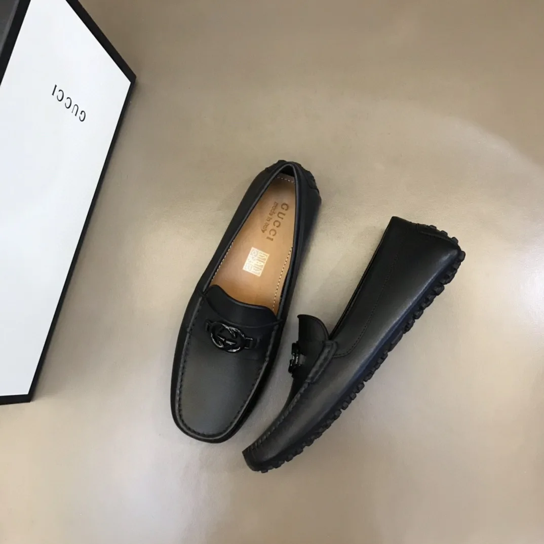 Loafer With Interlocking G Black - Image 3