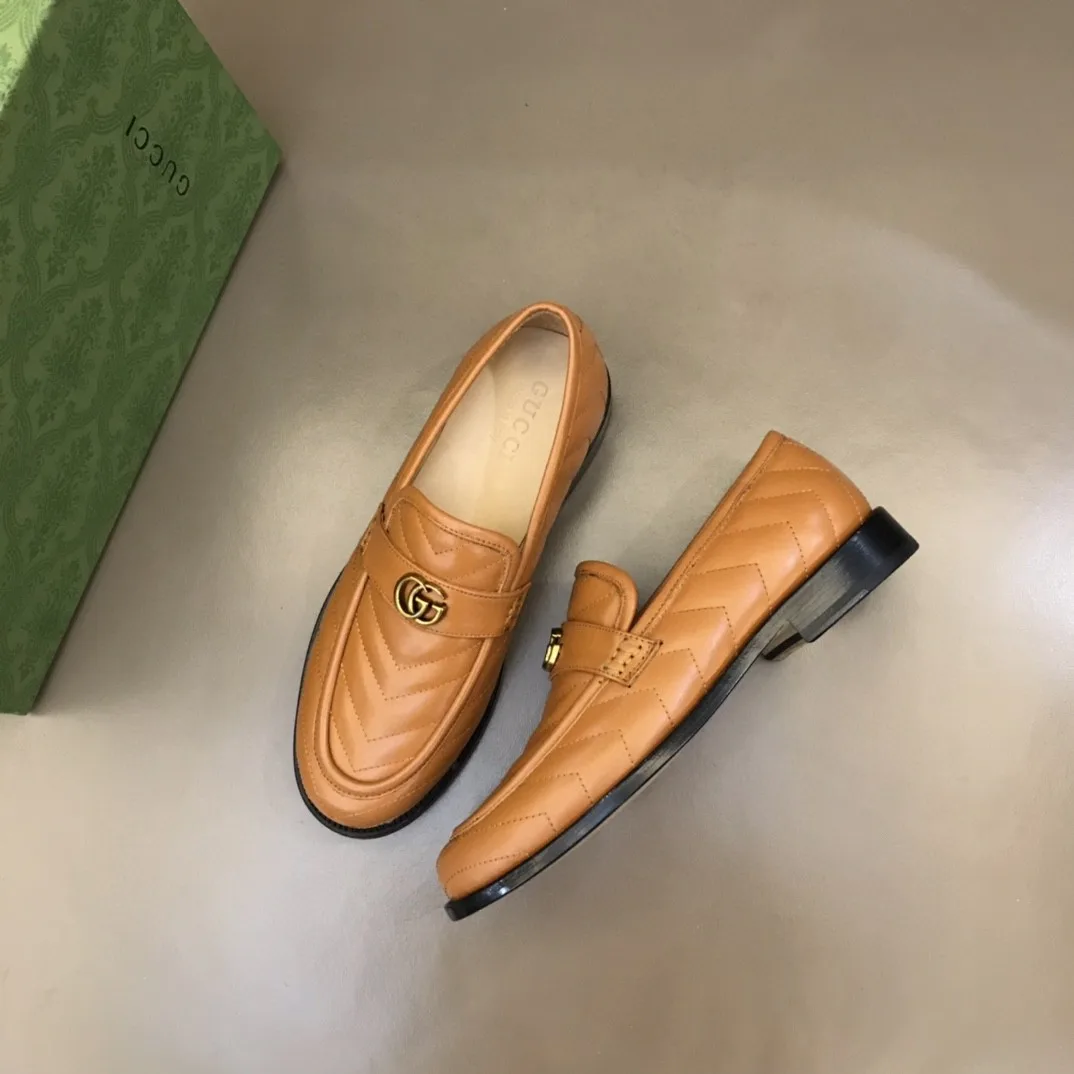Loafer With Logo Gucci Beige - Image 2