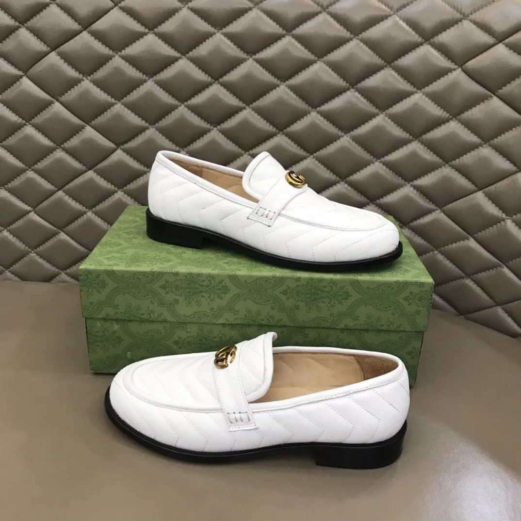 Gucci Loafer With Interlocking G White - Image 5
