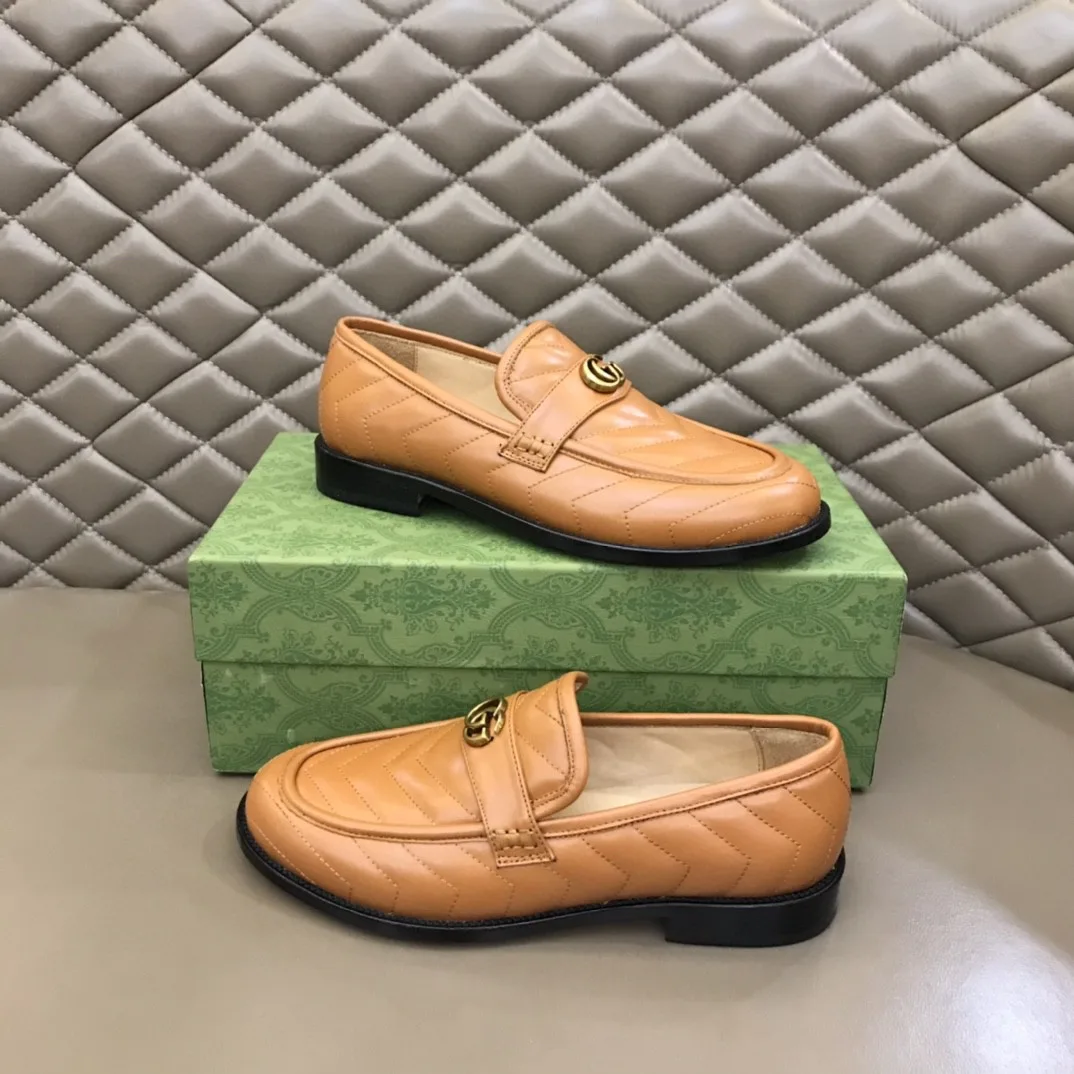 Gucci Loafer With Interlocking G Light Brown - Image 4