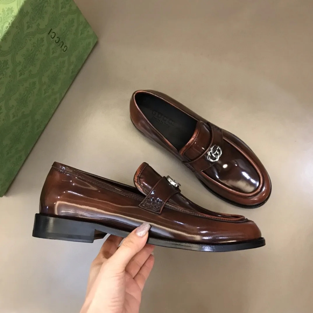 Gucci Loafer With Interlocking G Dark Brown - Image 5