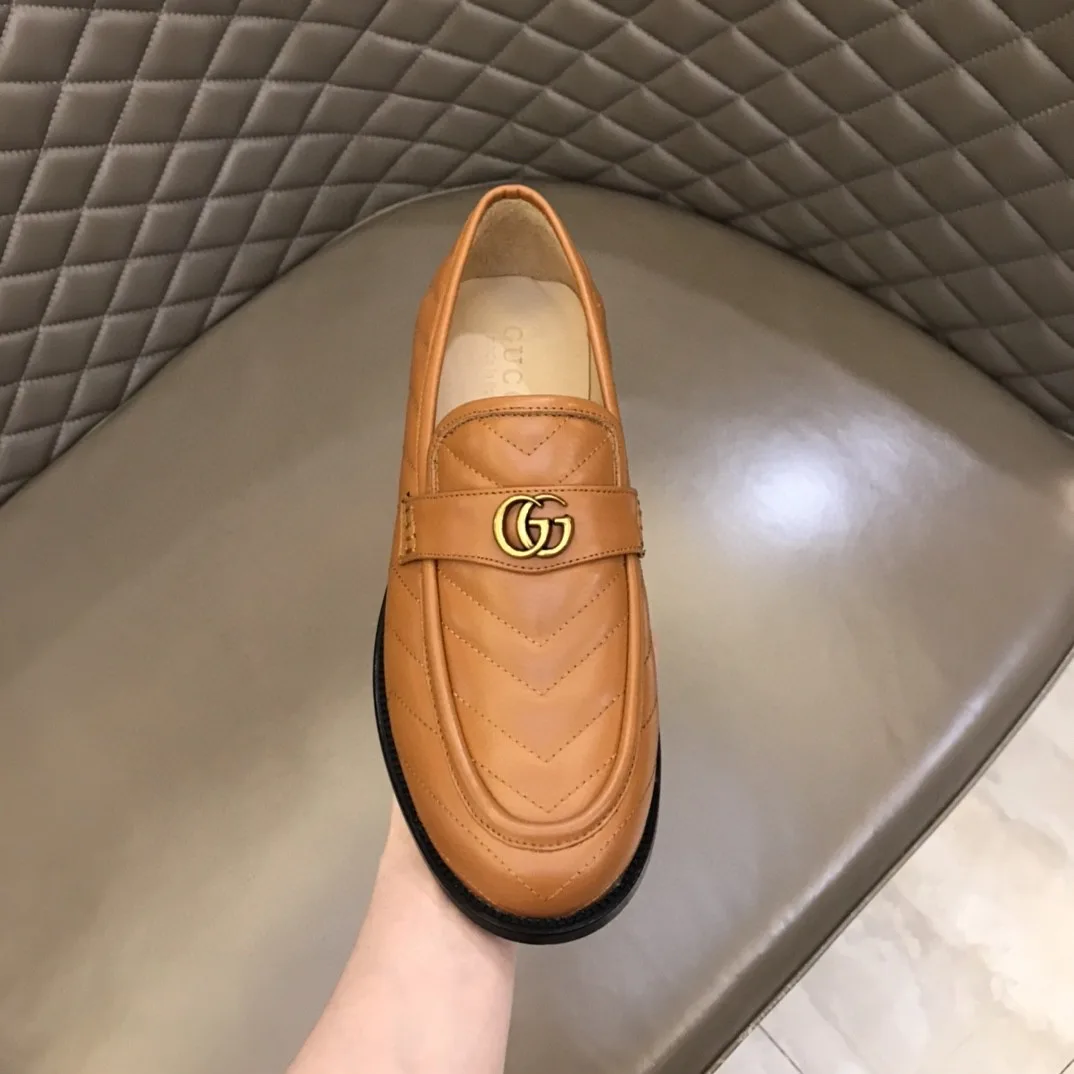 Gucci Loafer With Interlocking G Light Brown - Image 8