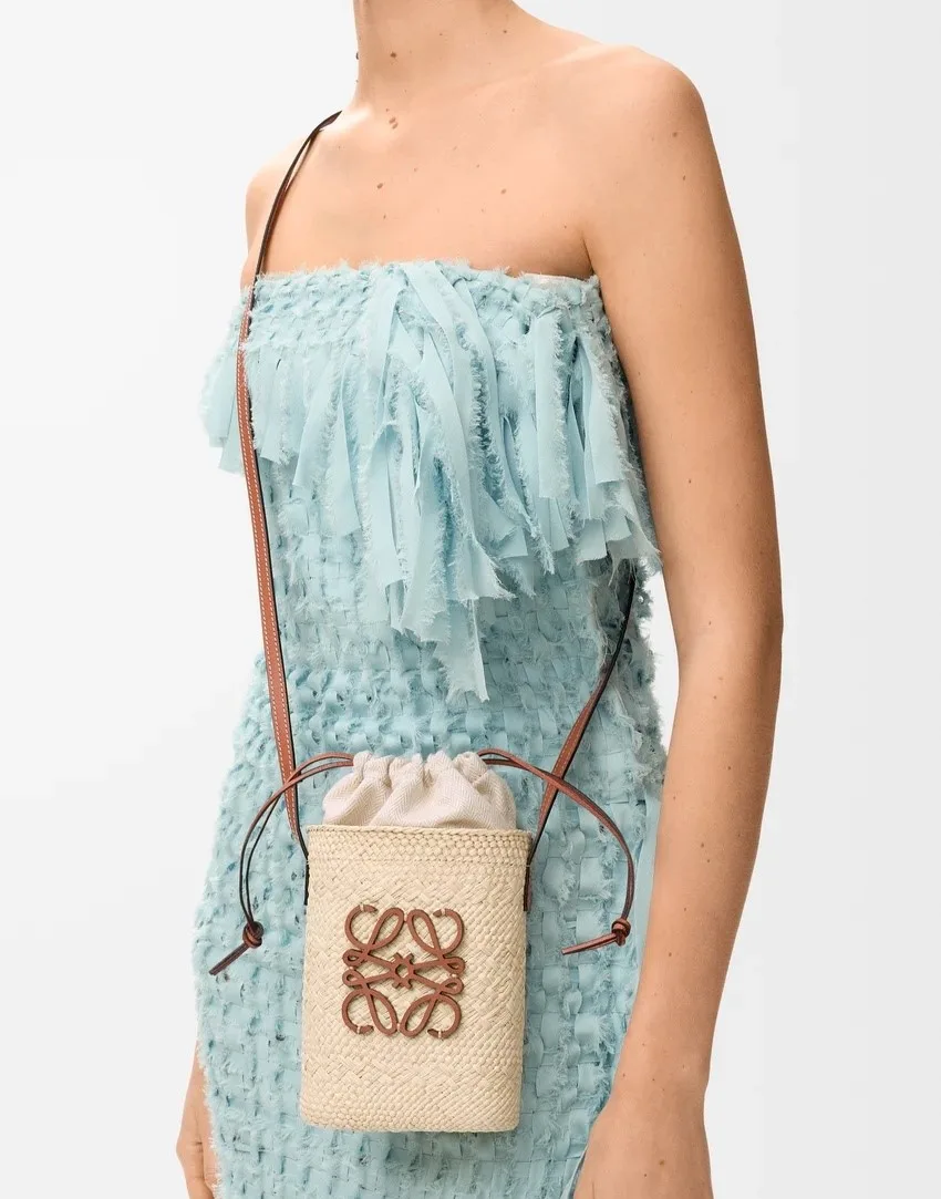 Alternative view of Loewe Square Pocket Crossbody Bag / Natural/ Tan C630G35X05