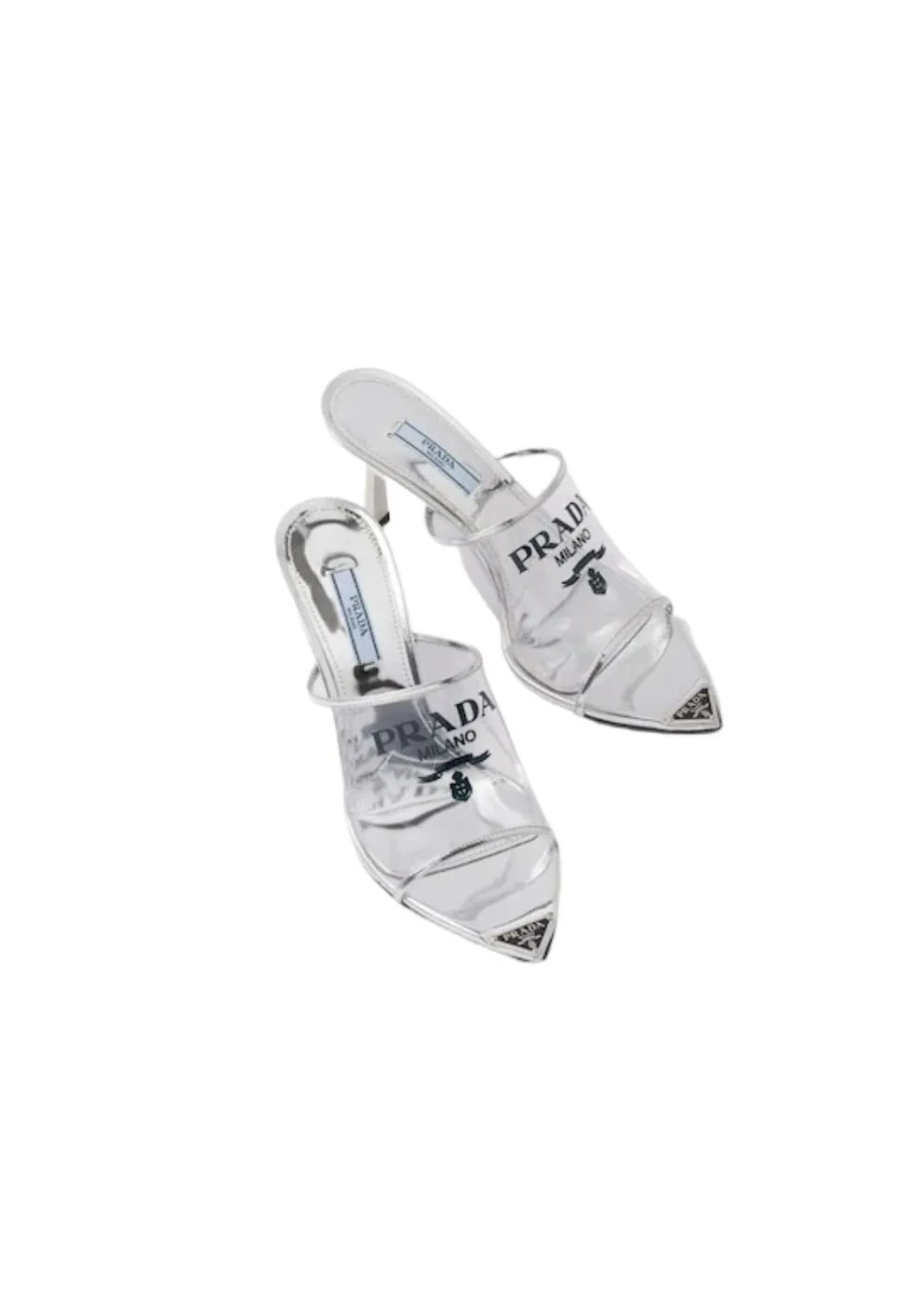 Prada Logo-print Plexiglas High-Heel Slides 1XX635_3LK3_F0118_F_075 - Image 2