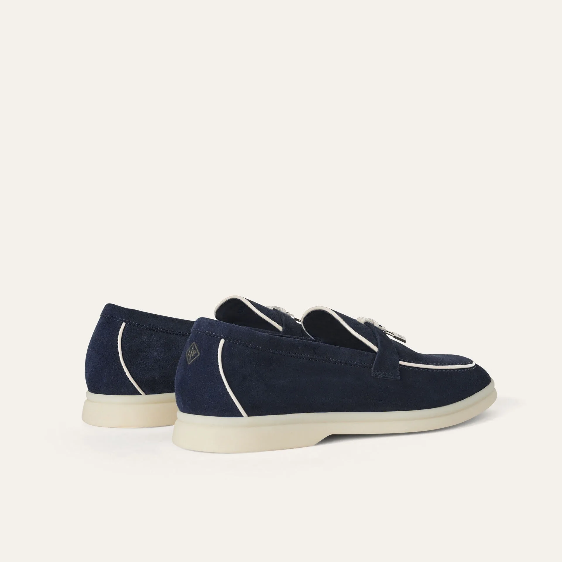 Loro Piana Summer Charms Walk Loafers Navy Blue – FAL5899 - Image 4