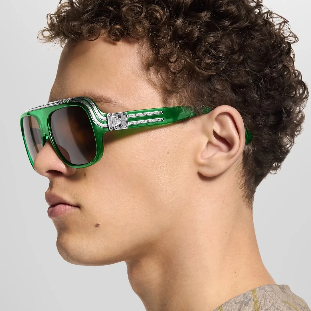 Louis Vuitton 1.0 Millionaires Sunglasses Green - Image 3