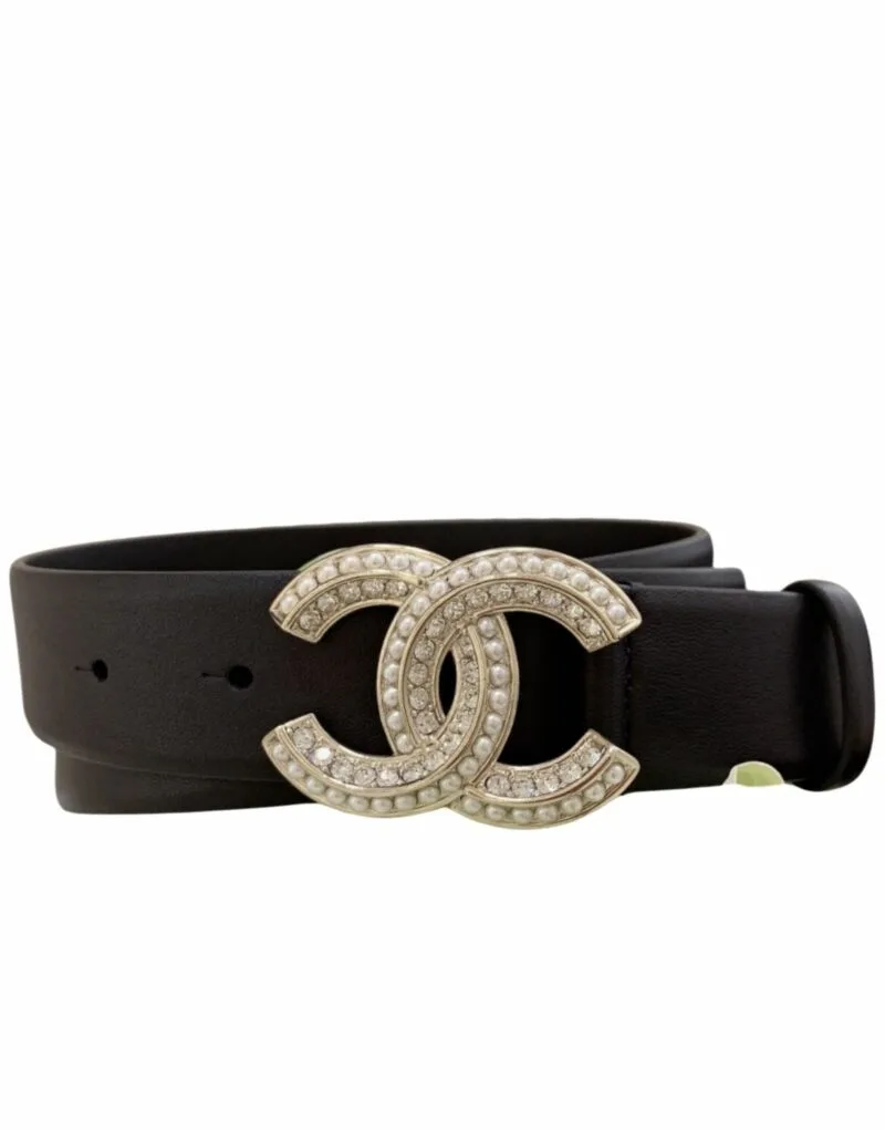 Chanel Interlocking C Buckle Belt Black - Image 8