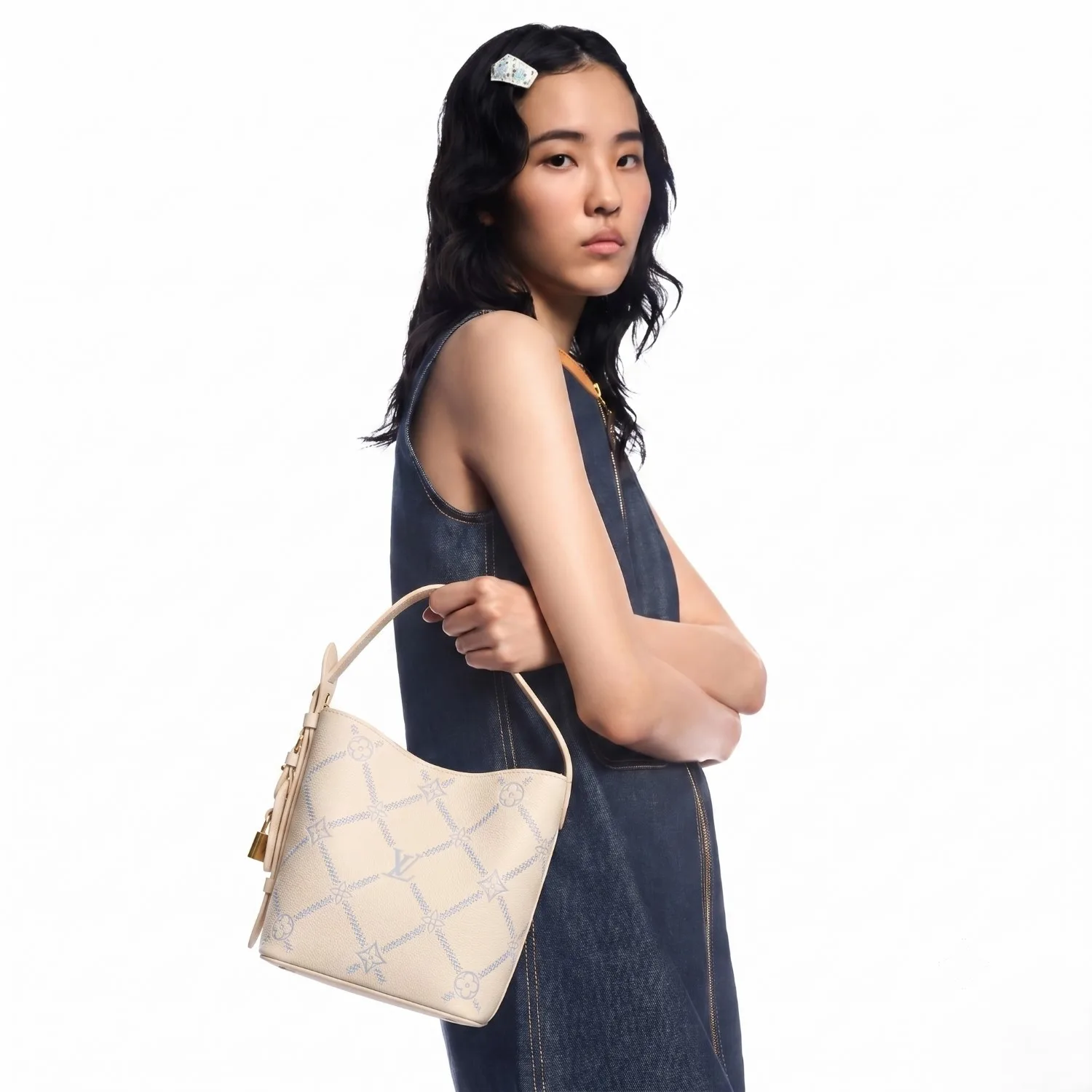 Alternative view of Louis Vuitton All In BB Bucket Bag / Quartz Couture Gold Hardware