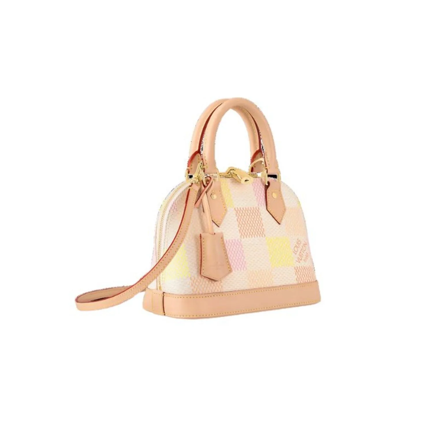 Alternative view of Louis Vuitton Alma BB Top Handle Bag / Peach Gold Hardware