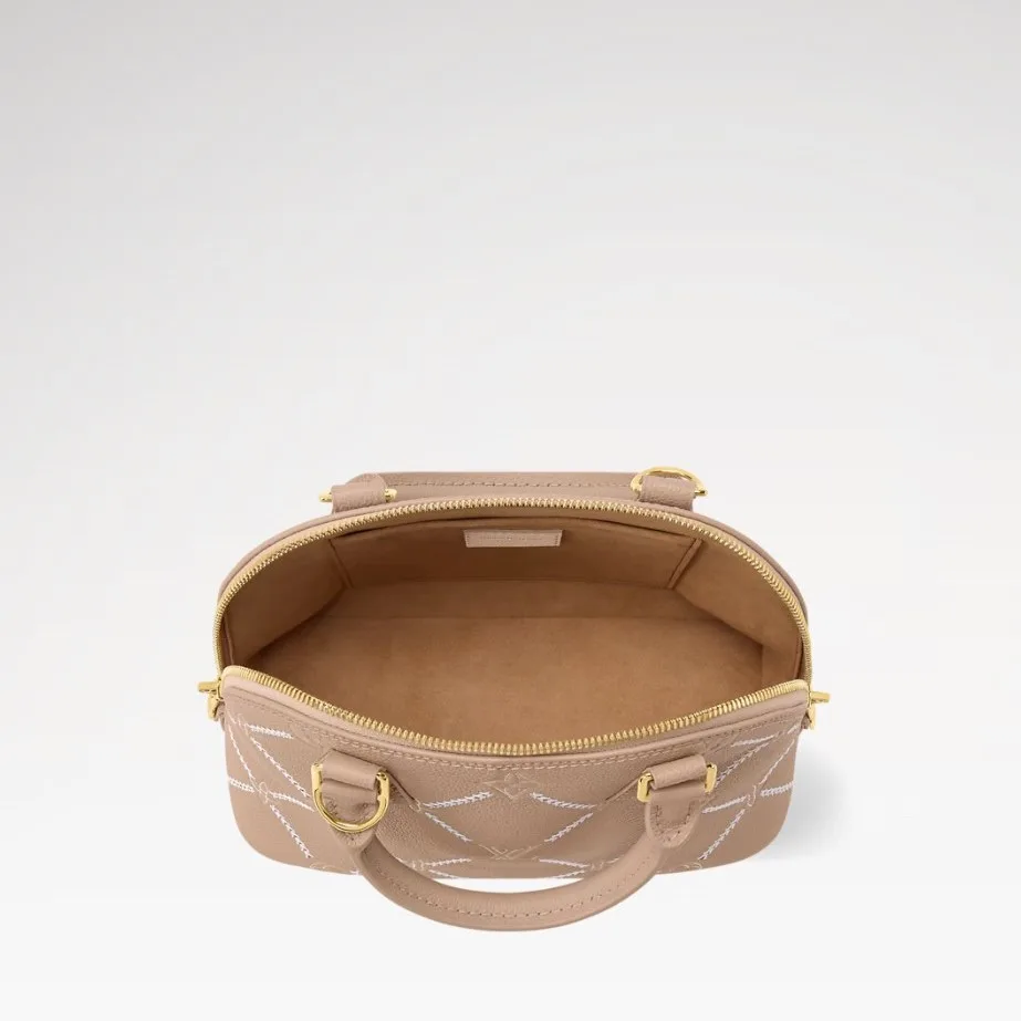 Louis Vuitton Alma BB Top Handle Bag / Hazelnut Couture Gold Hardware - Image 3