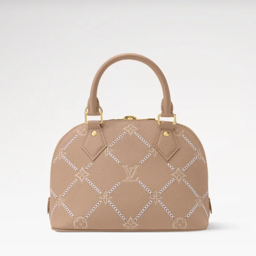 Louis Vuitton Alma BB Top Handle Bag / Hazelnut Couture Gold Hardware - Image 4