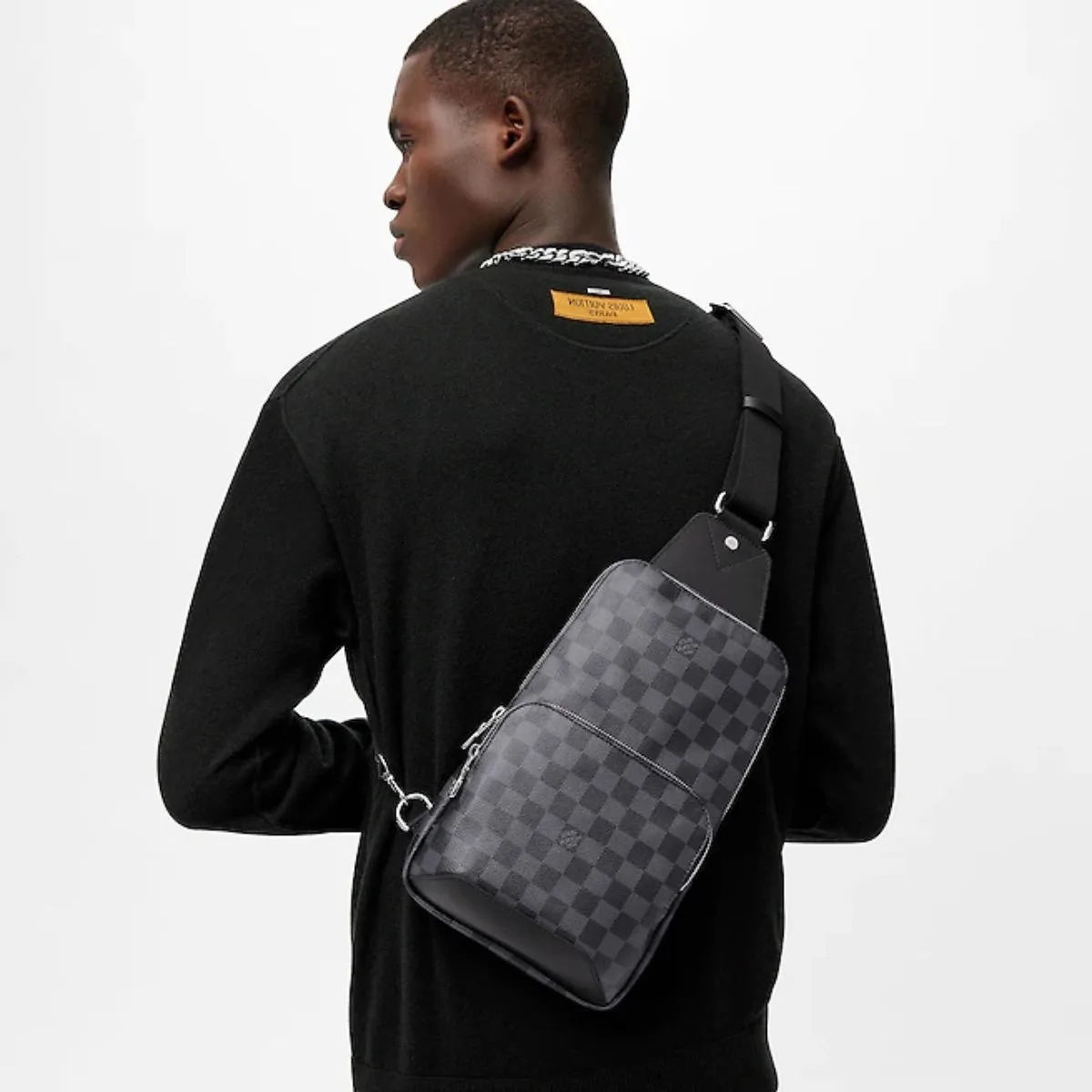 Alternative view of Louis Vuitton Avenue Sling Bag Damier Graphite Canvas